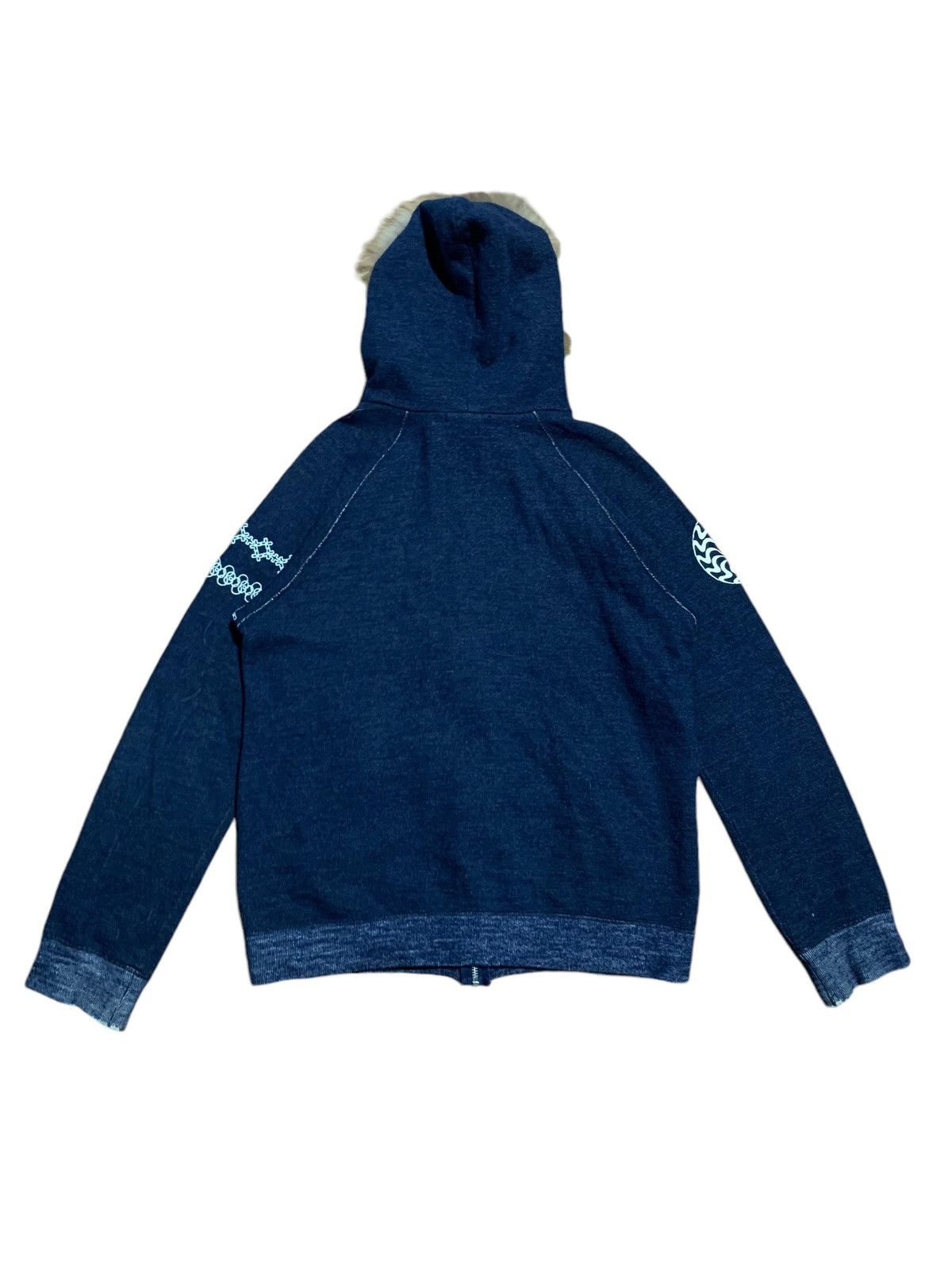 If Six Was Nine × Japanese Brand × Le Grande Bleu (L.G.B.) 2000s Ozone Rock embroidered fur hoodie Size US L / EU 52-54 / 3 - 7 Thumbnail