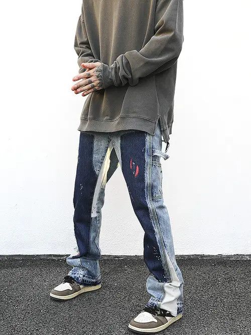 Other Paint Splatter Panel Flare Denim Jeans Size US 30 / EU 46 - 4 Thumbnail