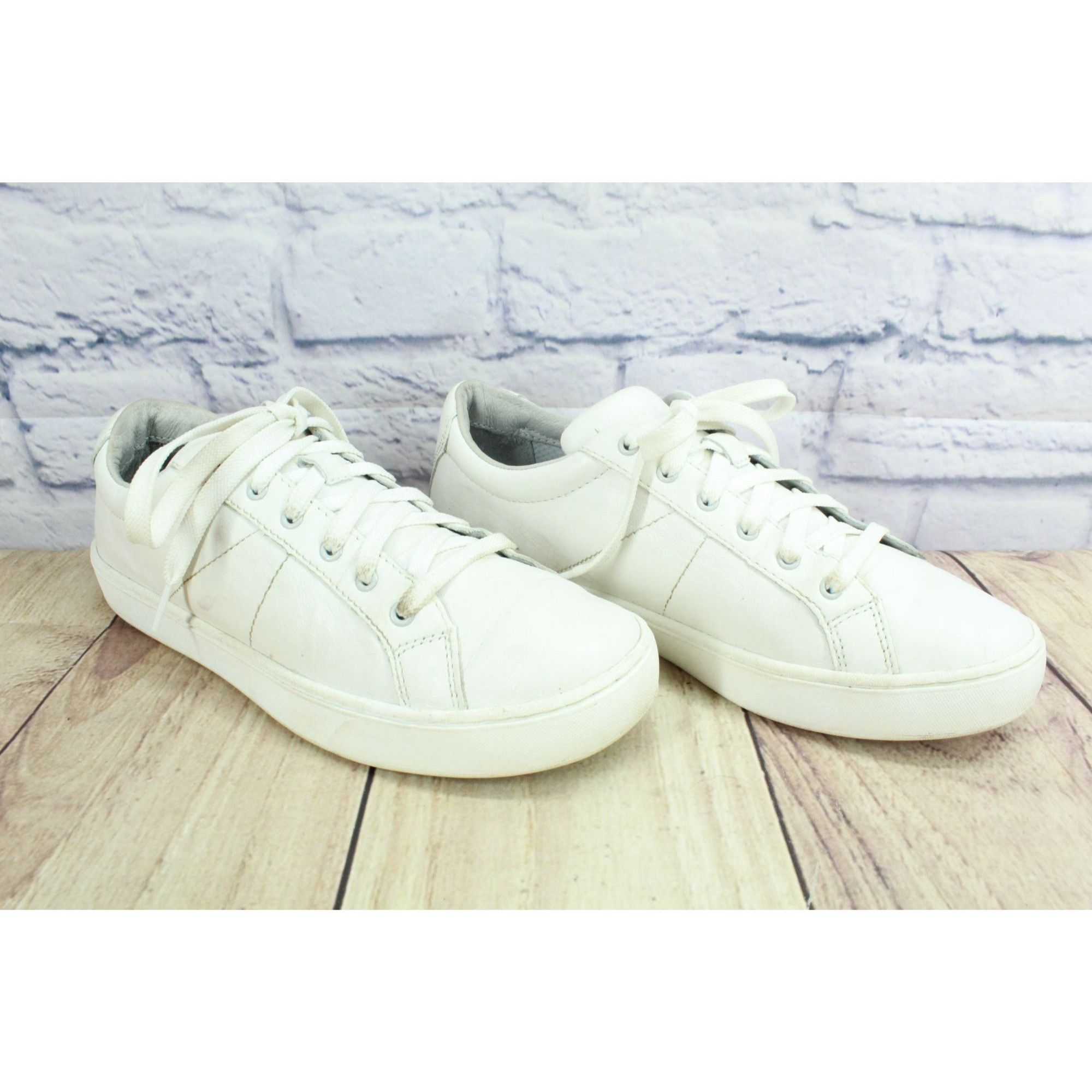 L.L. Bean LL Bean Women's White Leather Eco Bay Comfort Oxford Shoes Size US 8.5 / IT 38.5 - 3 Thumbnail