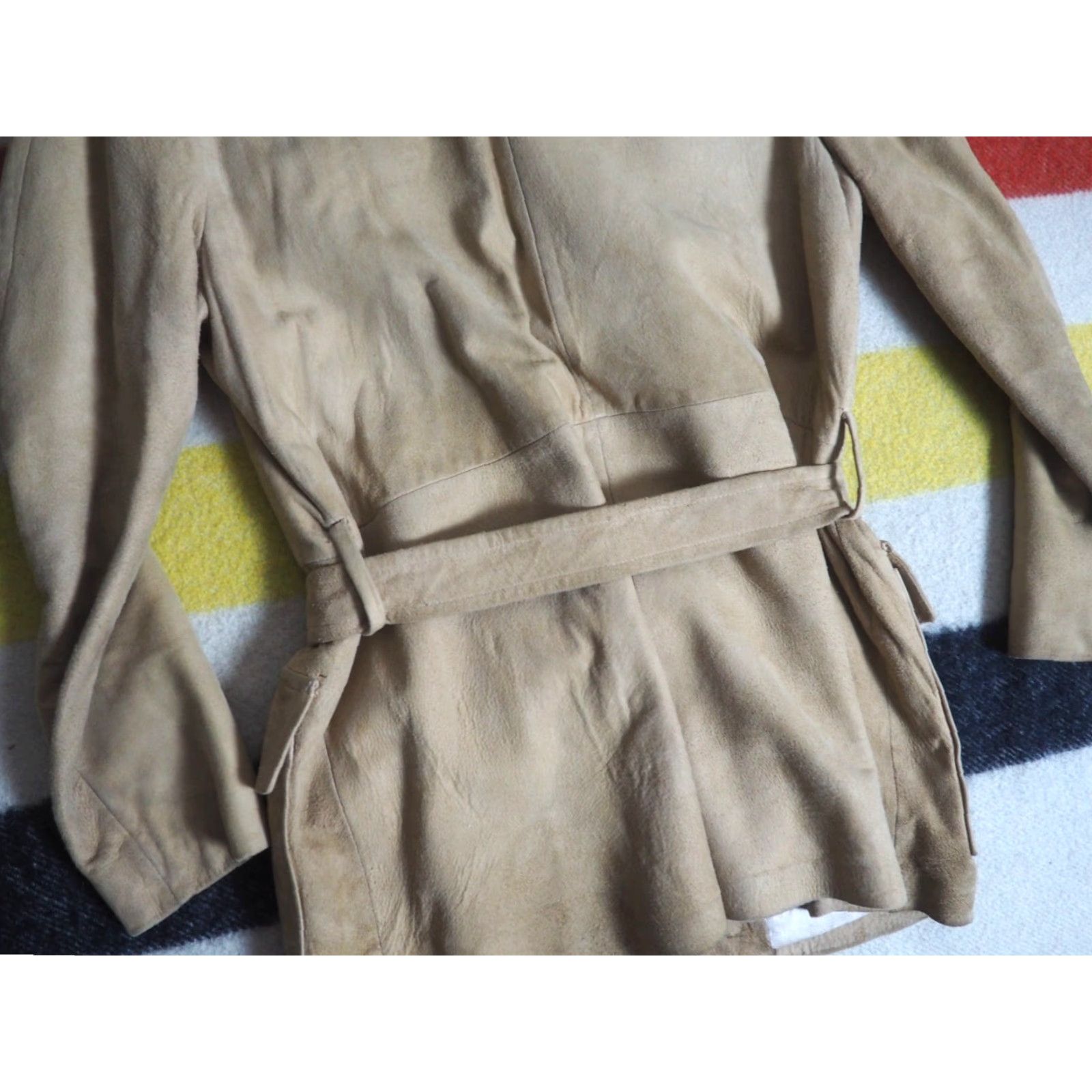 Scully VTG 60s 70s Scully Leather Coat Brown Suede Hippy Boho Womens S Coat Size S / US 4 / IT 40 - 7 Thumbnail
