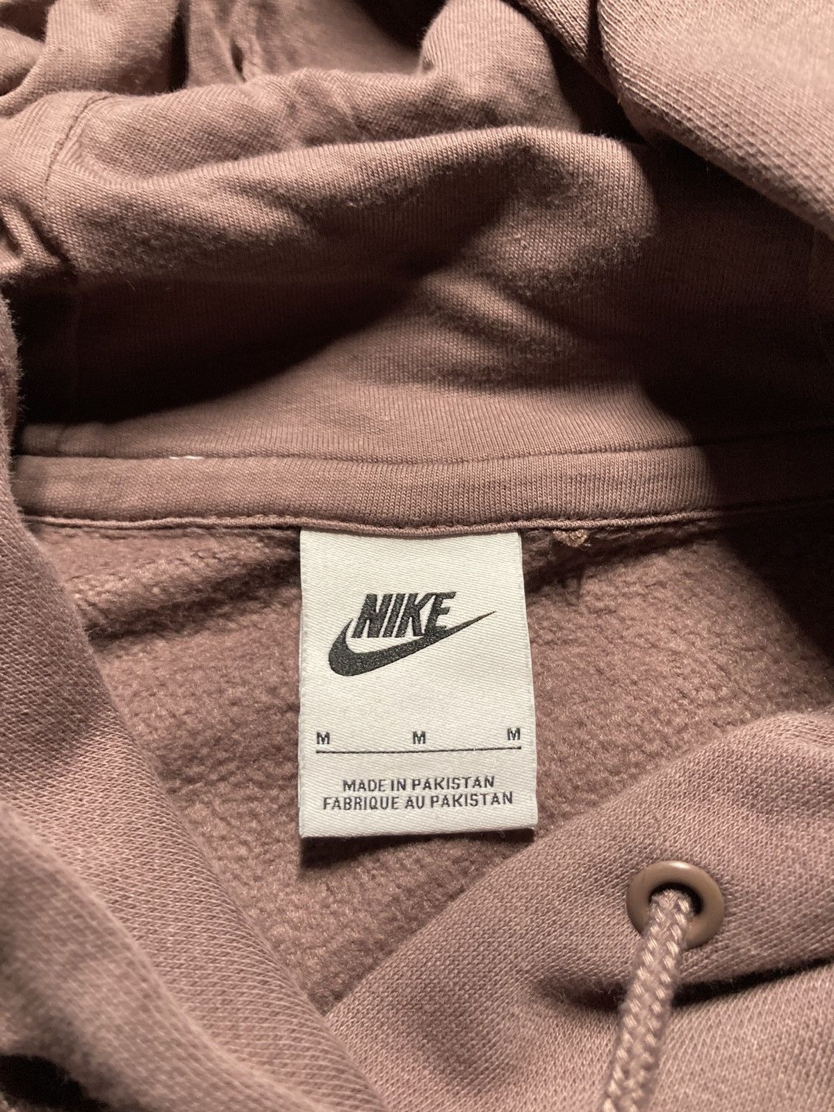 Nike × Vintage ⛩️ Nike Hoodie Center Logo Brown Vintage Y2K Baggy Oversize Size US M / EU 48-50 / 2 - 4 Thumbnail