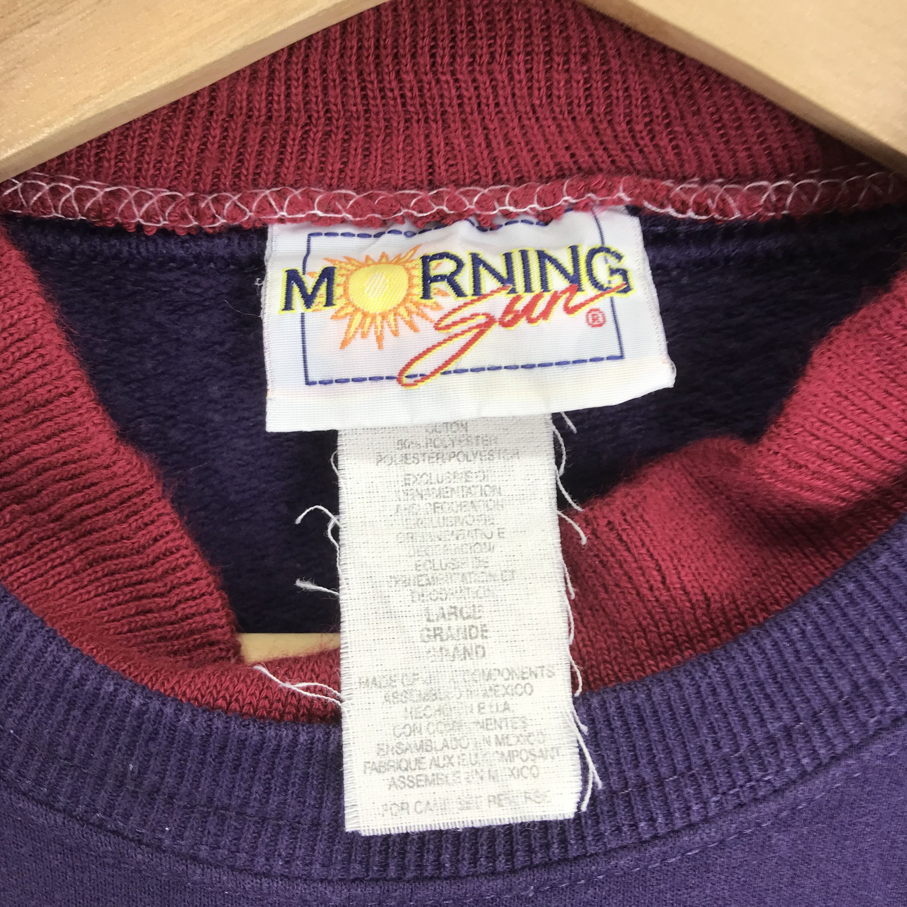 Vintage vintage morning sun sweatshirt -161 Size US L / EU 52-54 / 3 - 6 Thumbnail