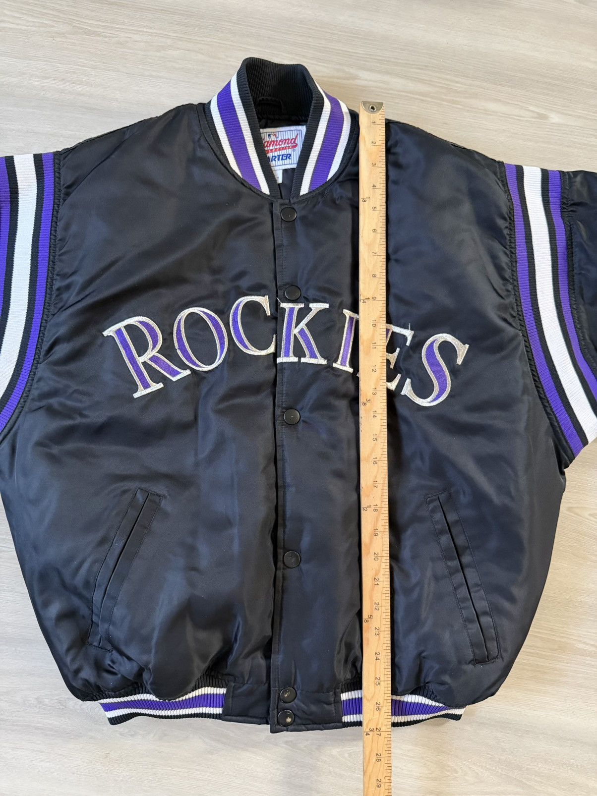 Starter VTG Colorado Rockies Starter Diamond Coll Sz L Purple Lining Size US L / EU 52-54 / 3 - 9 Thumbnail
