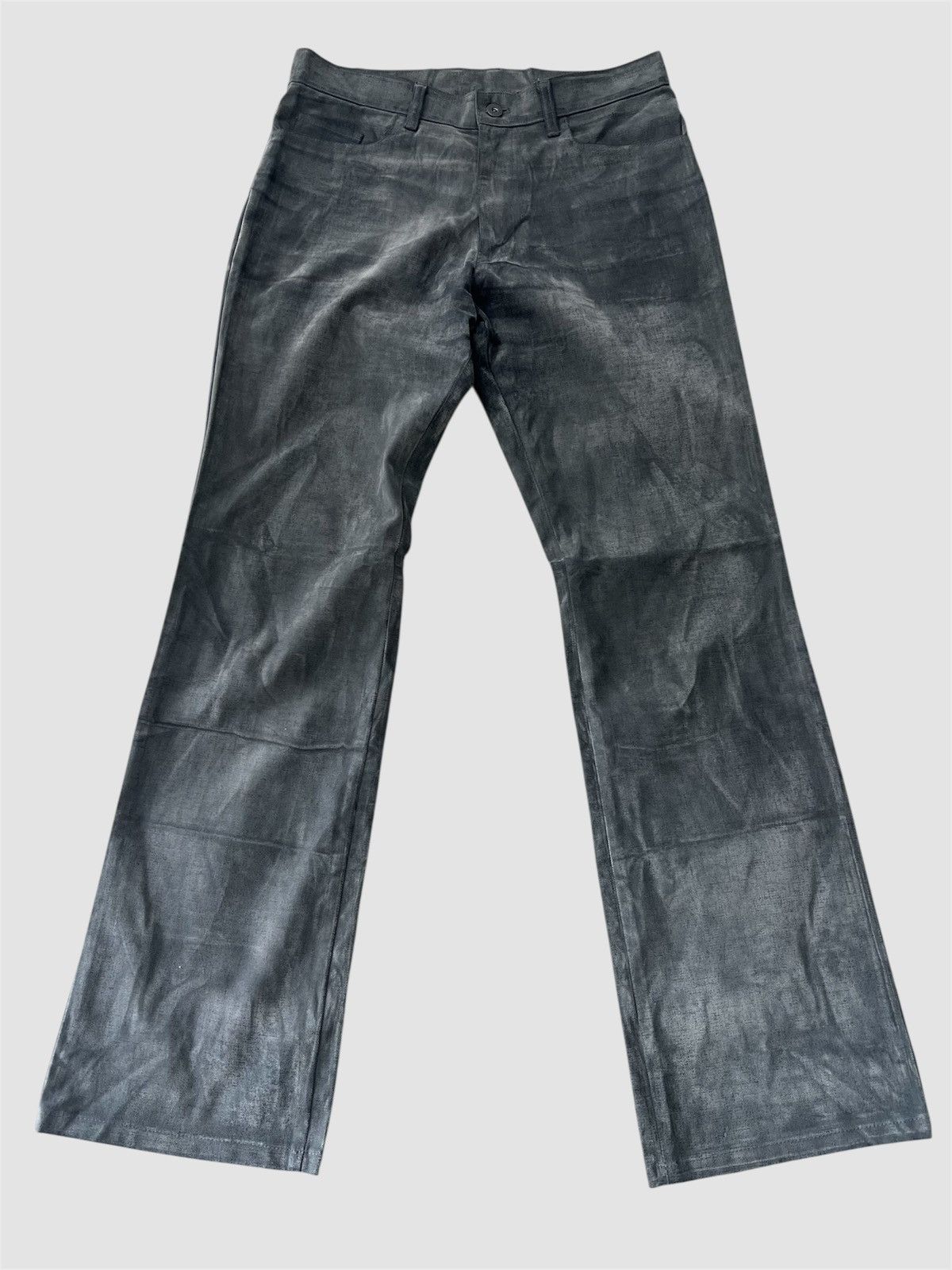 Nicole Club Vintage Y2K Nicole Monsieur Archival Waxed Cotton Pants Size US 32 / EU 48 - 2 Thumbnail