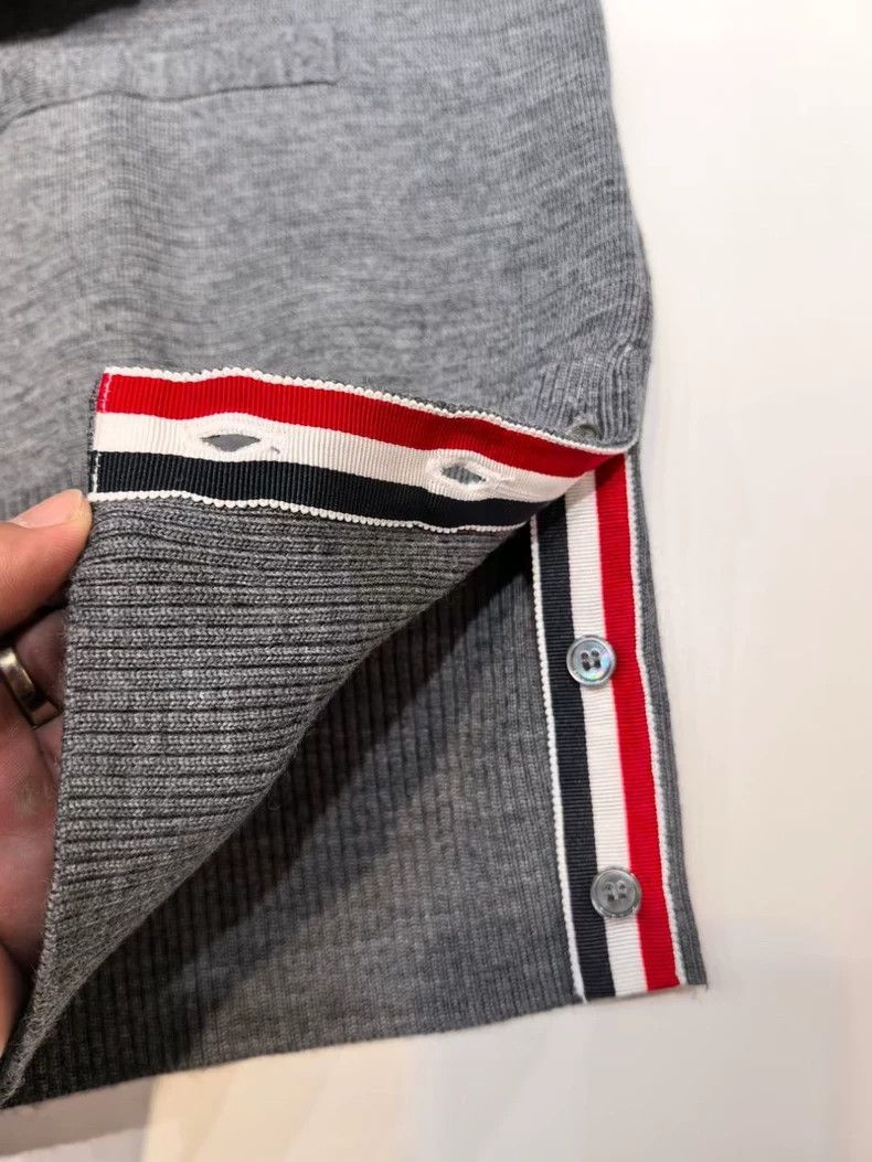 Thom Browne Thom Browne Grey classic four-striped single-breasted long- Size US XL / EU 56 / 4 - 6 Thumbnail