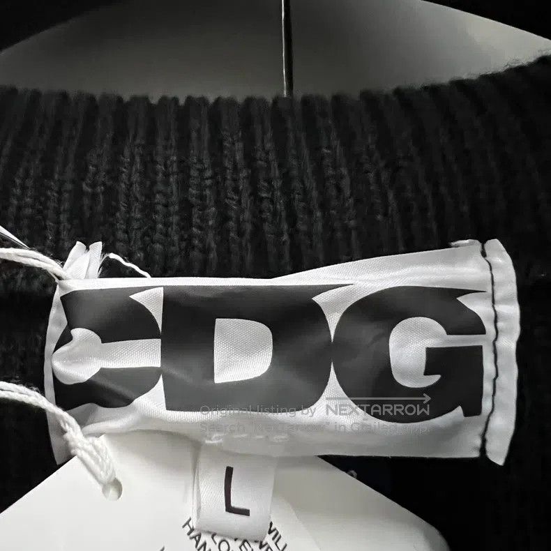 Comme des Garcons Comme Des Garcons Black Logo Printed Knitwear, Size L Size L / US 10 / IT 46 - 3 Thumbnail