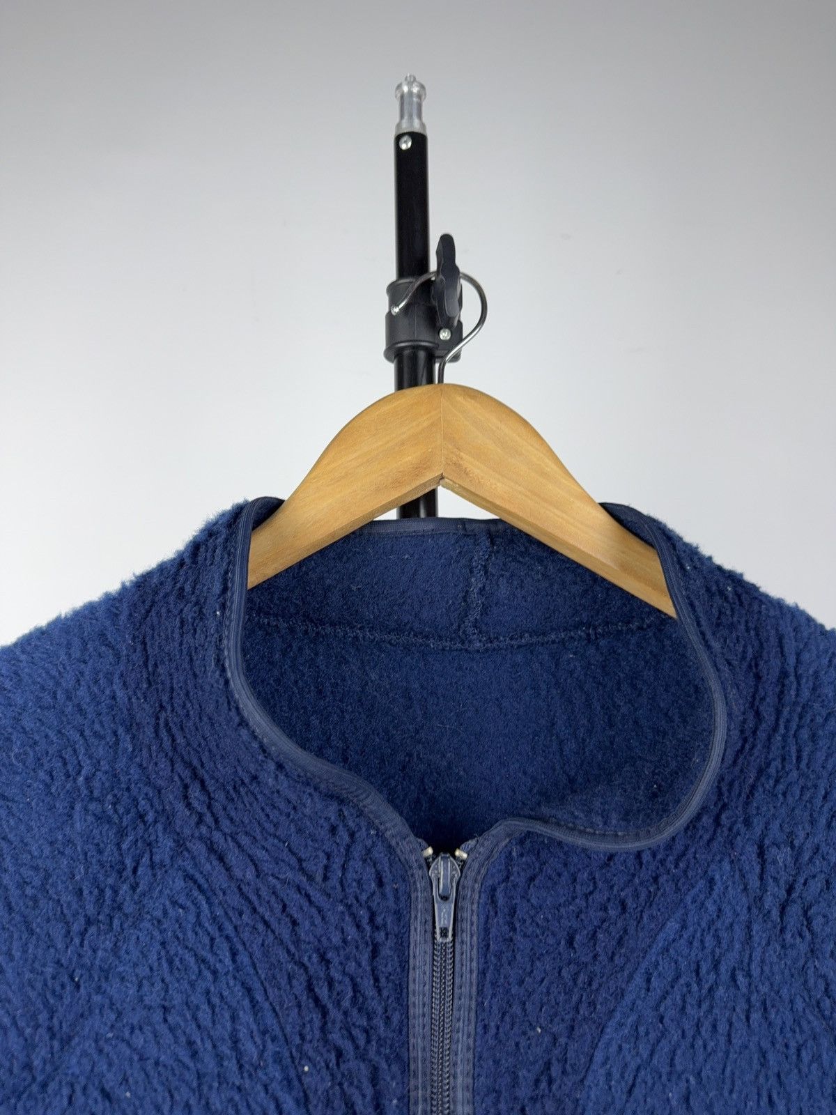 Helly Hansen Retro VNTG Helly Hansen Navy Sherpa Fleece Jacket Outdoor L Size US L / EU 52-54 / 3 - 3 Thumbnail