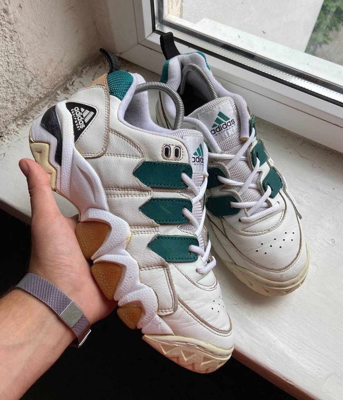 Adidas × Vintage Adidas Equipment Vintage 1995 y2k Streetwear Sneakers Size US 9 / EU 42 - 1 Thumbnail