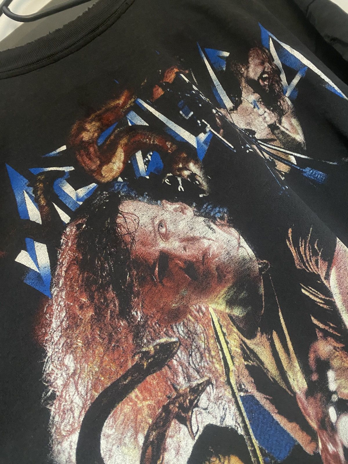 Metallica Metallica aop fullprint rare bootleg trashed 90s Size US XL / EU 56 / 4 - 15 Thumbnail