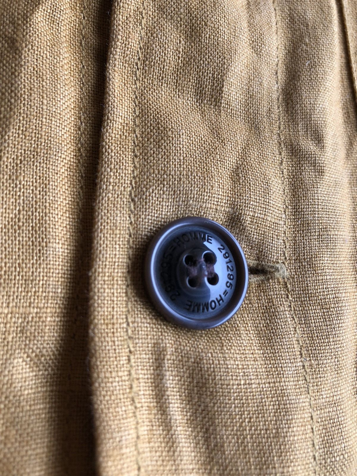 291295=Homme Vintage 291295 Homme Linen Jacket Size US M / EU 48-50 / 2 - 8 Thumbnail