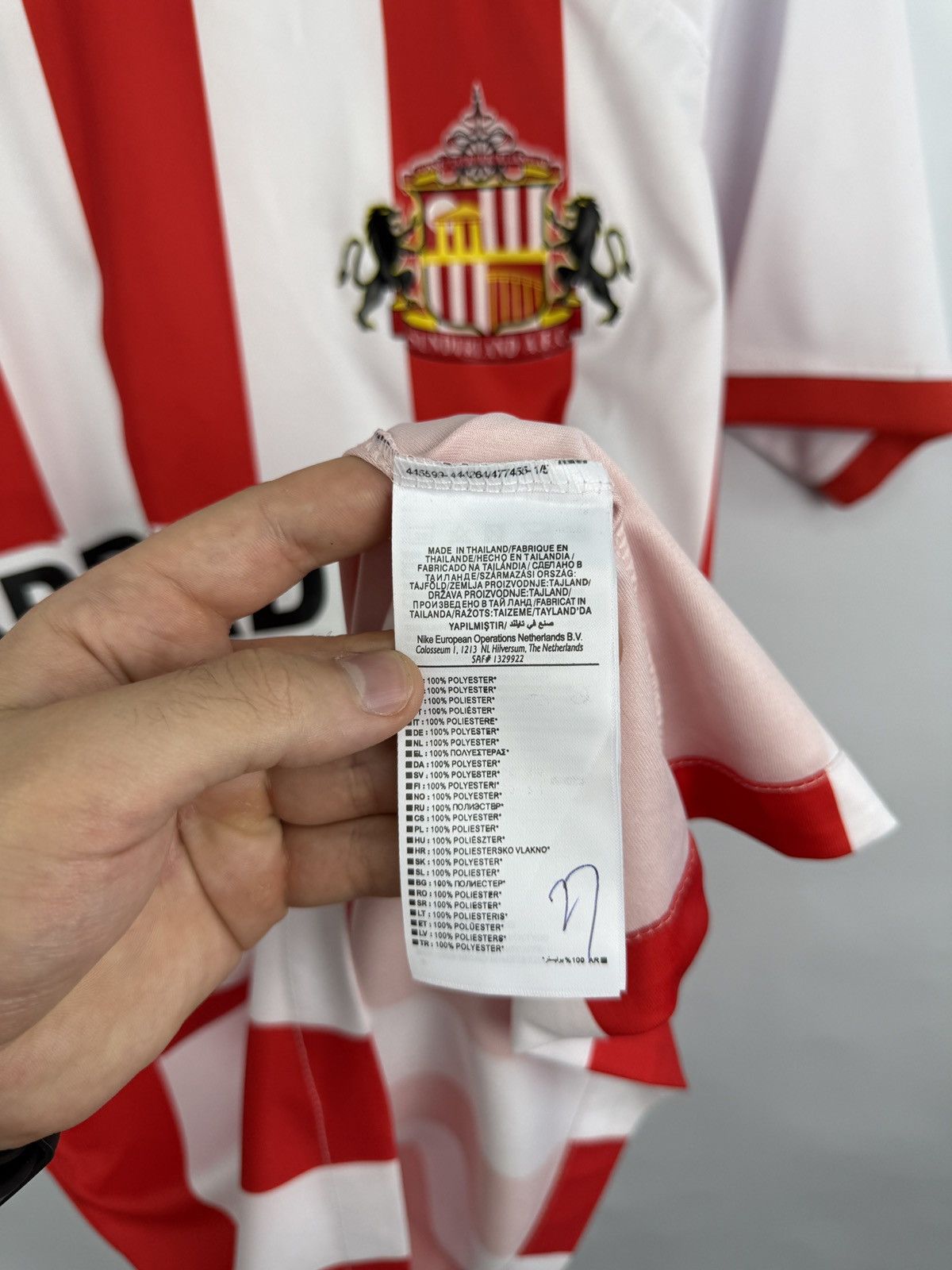 Nike 🏴󠁧󠁢󠁥󠁮󠁧󠁿 Y2K Nike Sunderland Soccer Jersey T-Shirt Blokecore Rare Size US M / EU 48-50 / 2 - 9 Thumbnail