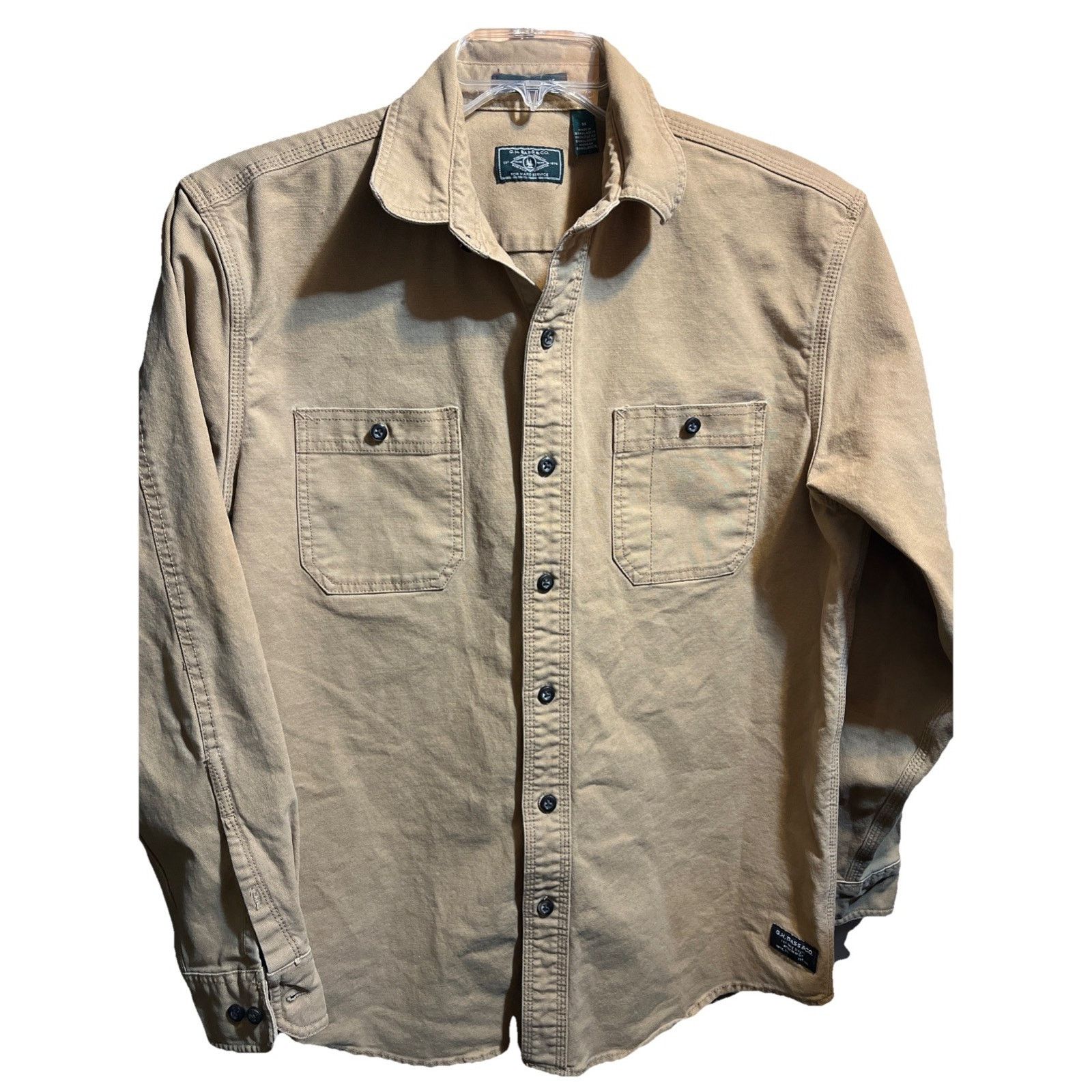 G.H. Bass & Co. G. H. Bass & Co. LS Cotton Button Up Men’s Canvas Shirt M Size US M / EU 48-50 / 2 - 1 Thumbnail