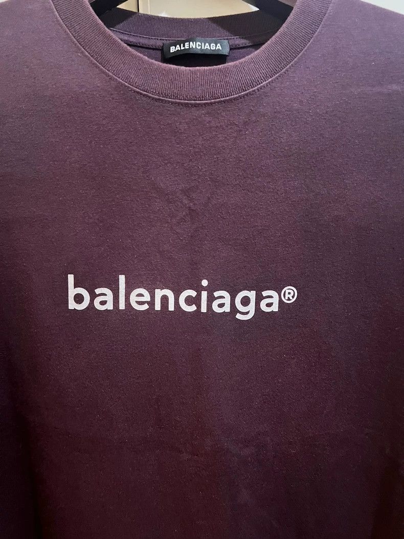 Balenciaga Balenciaga Purple logo short sleeve t-shirt Size US M / EU 48-50 / 2 - 2 Thumbnail