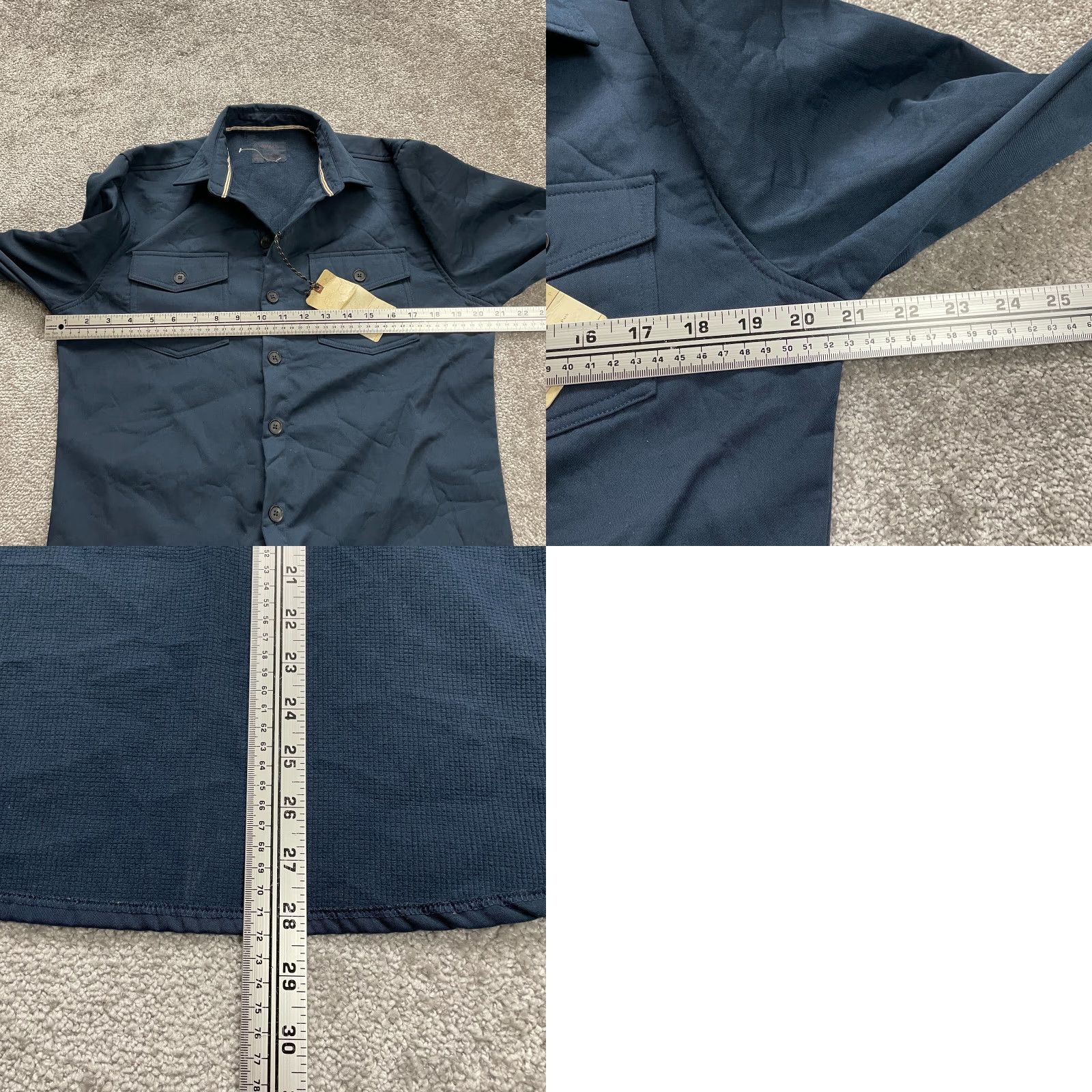 Nomad Nomad Shirt Mens Small Blue Polo Button Down Long Sleeve Workwear NWT New Size 36R - 8 Thumbnail
