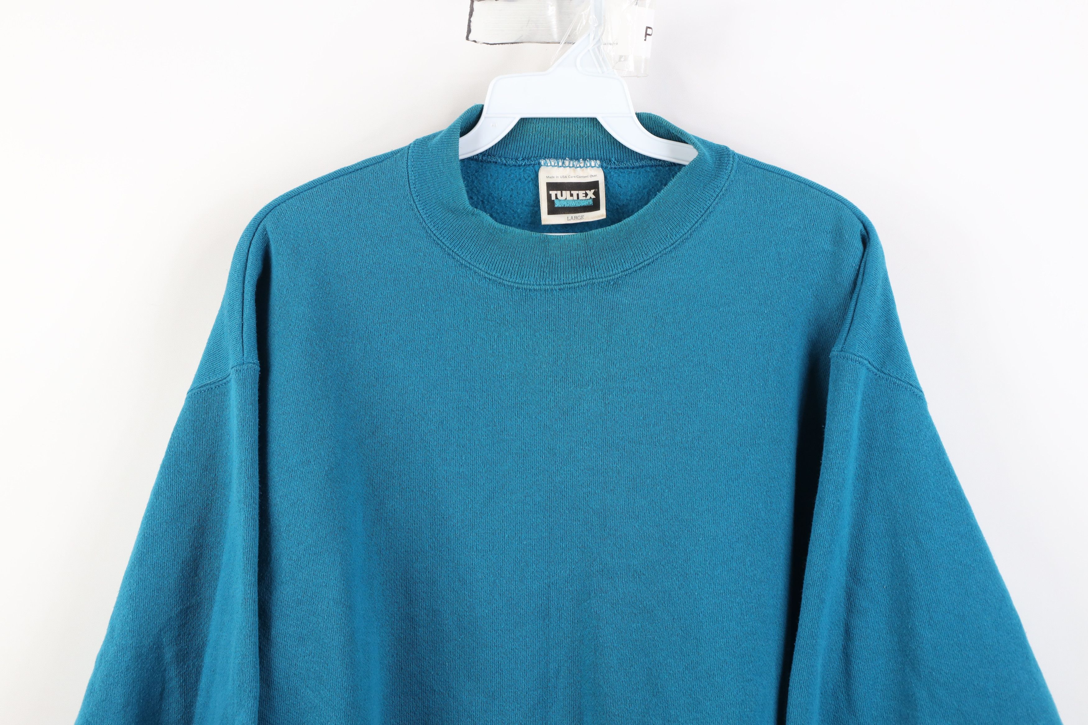 Vintage Vintage 90s Streetwear Crewneck Sweatshirt Blue USA Size US L / EU 52-54 / 3 - 2 Thumbnail