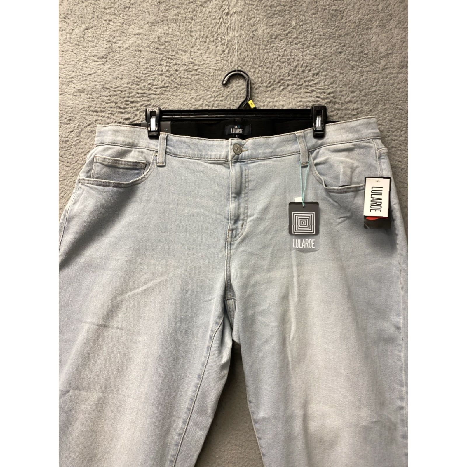Vintage LuLaRoe Denim Jeans Skinny Ankle Women 42 Size 32 Light Blue NWT /0004 NWT Size 32" / US 10 / IT 46 - 2 Thumbnail