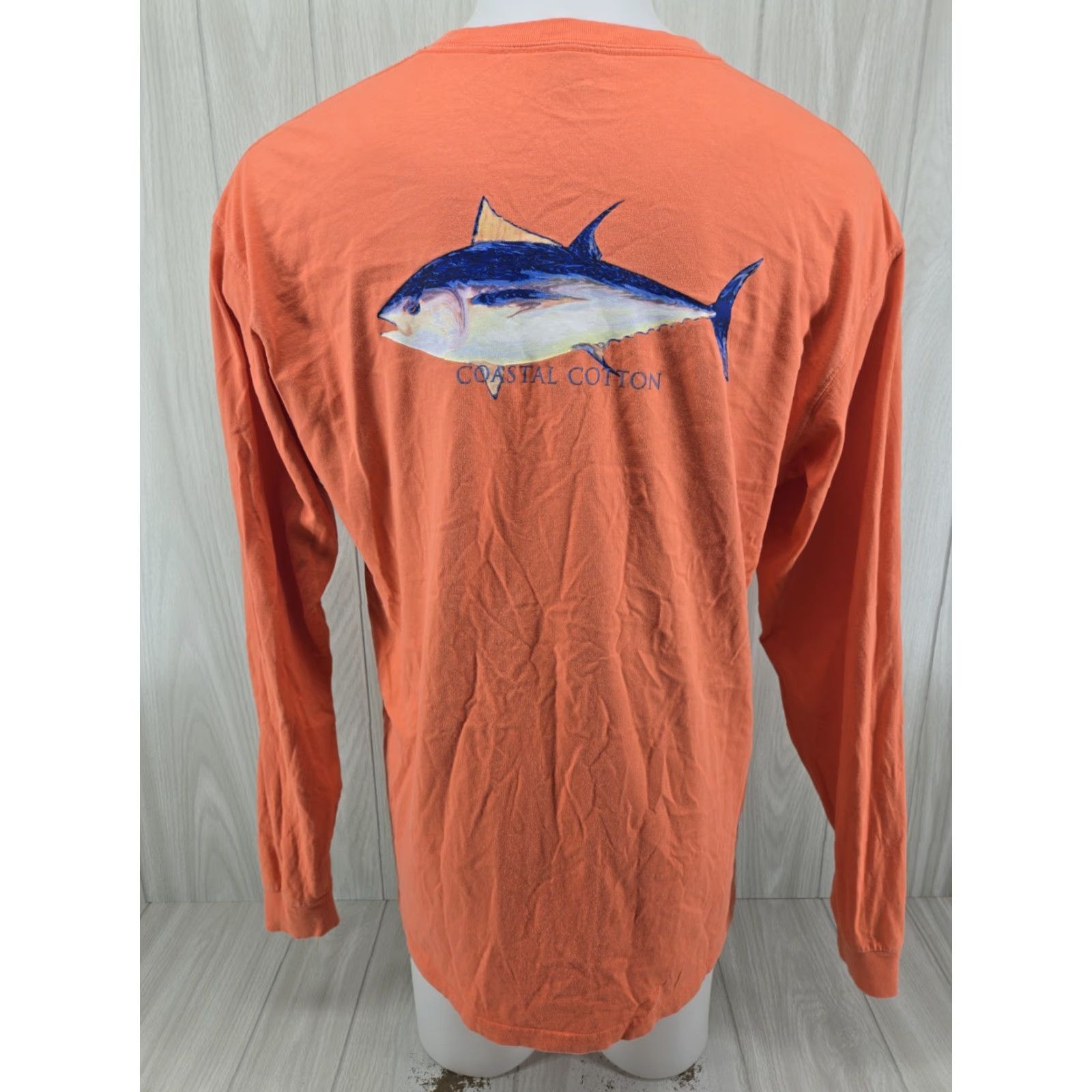 Alife Coastal Cotton Life Uninhibited Long Sleeve Shirt Mens Size L Coral Pink Size US L / EU 52-54 / 3 - 2 Thumbnail