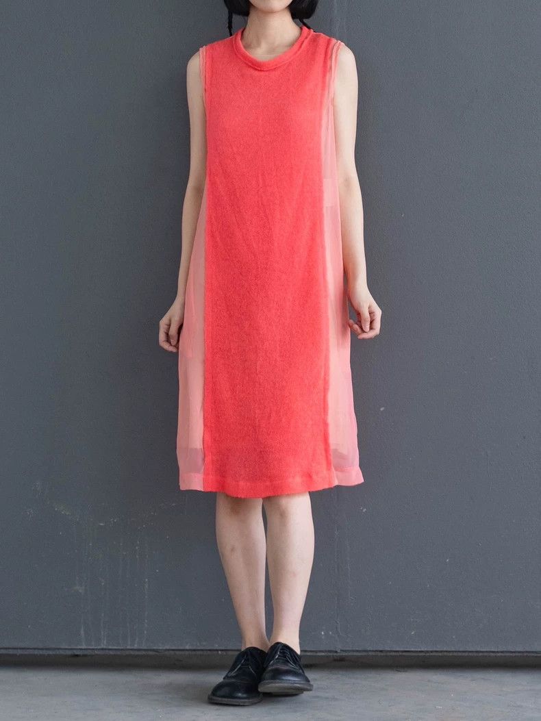 Comme des Garcons COMME des GARCONS Pink Knit Dress - dmc Size S / US 4 / IT 40 - 1 Thumbnail