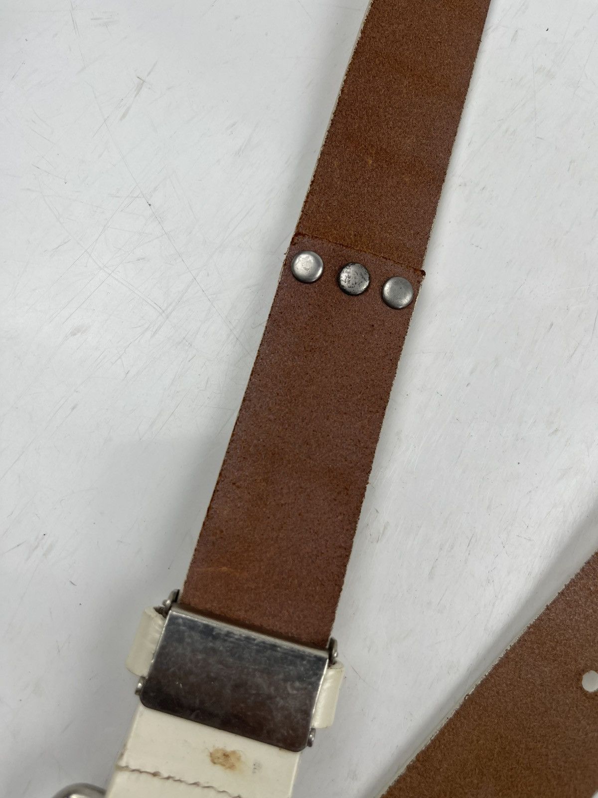 Japanese Brand studded leather belt tc39 Size 32 - 10 Thumbnail