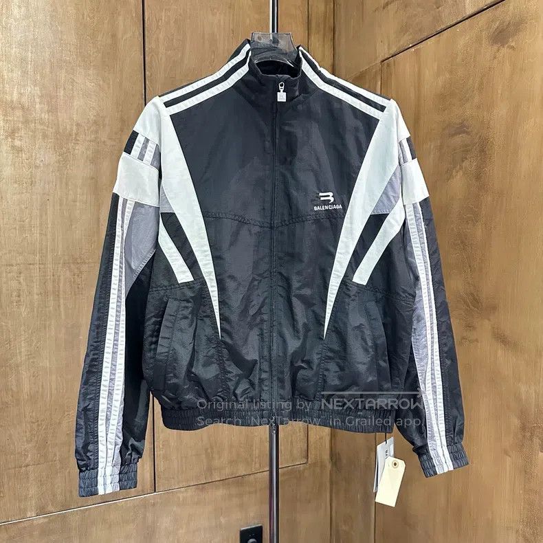 Balenciaga Balenciaga Black and White Patchwork Casual Jacket Size US M / EU 48-50 / 2 - 1 Thumbnail