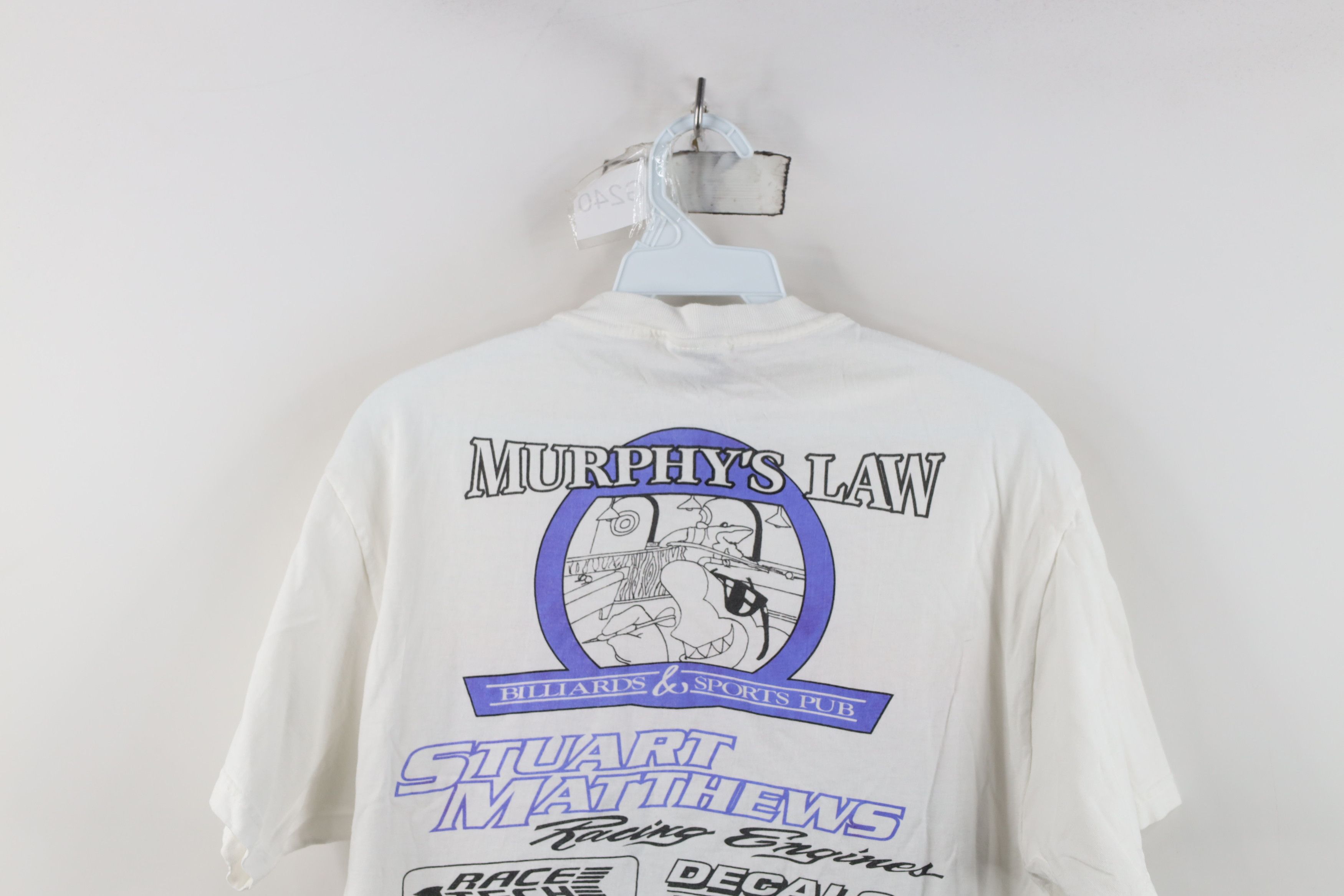 Vintage Vintage 90s Y2K Law Super Pro Dragster Racing T-Shirt White Size US M / EU 48-50 / 2 - 15 Thumbnail