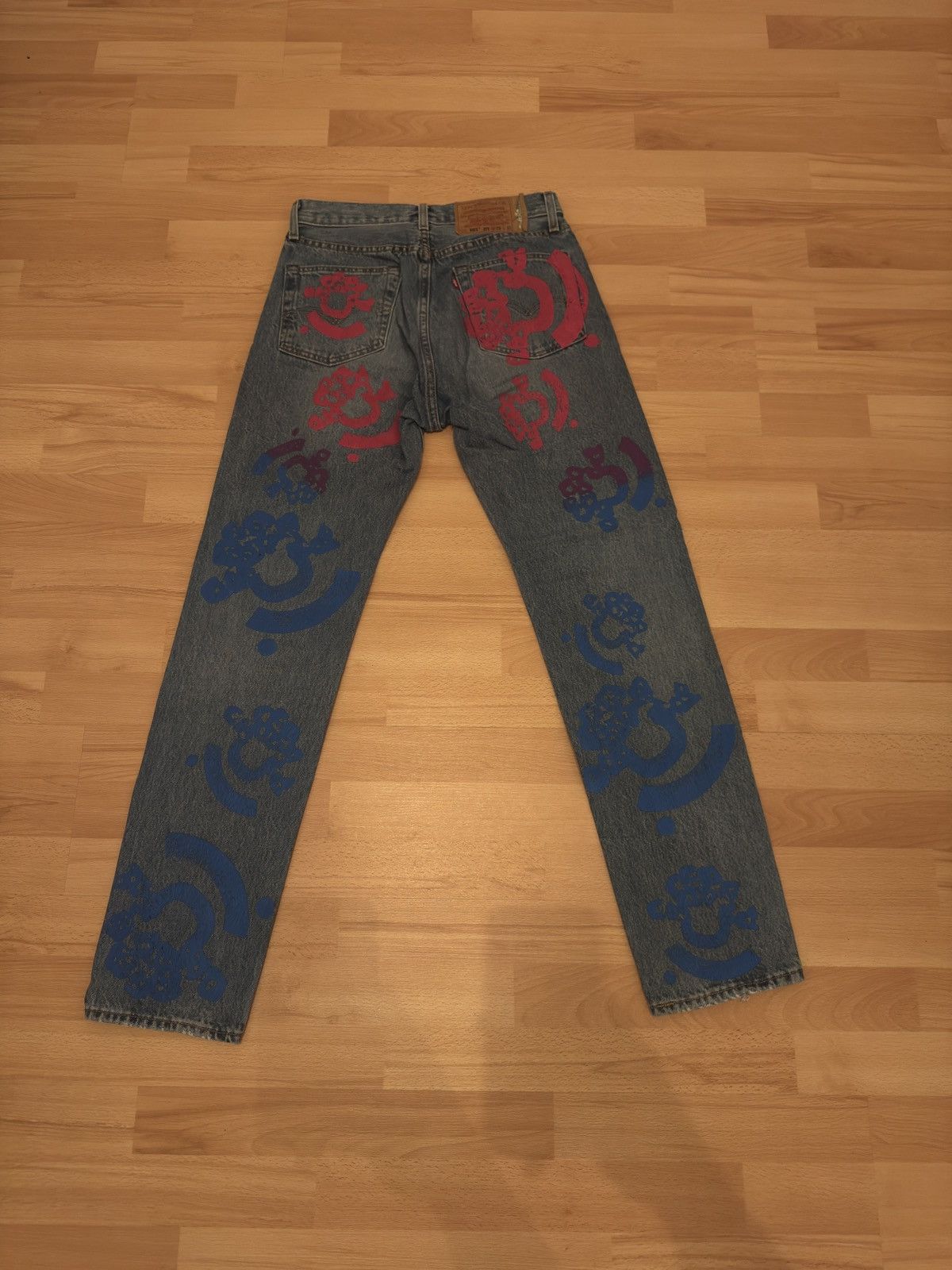(B).Stroy × DENIM TEARS Denim Tears x Bstroy dark wash denim Size US 29 - 2 Thumbnail