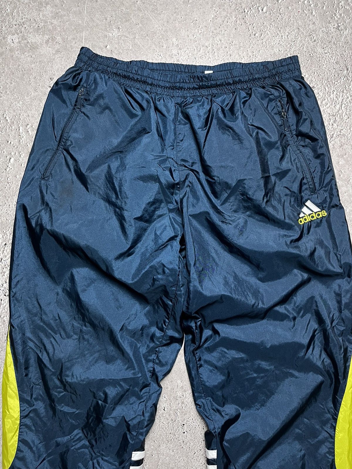 Adidas × Vintage Vintage Y2K Adidas Nylon Drill Track Pants Size US 36 / EU 52 - 2 Thumbnail
