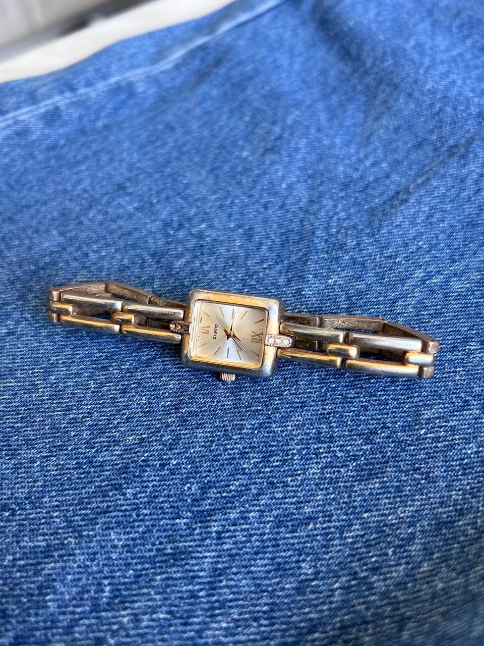 Japanese Brand × Vintage Vintage chain link beautiful watch 00s Japanese bracelet Size ONE SIZE - 1 Thumbnail