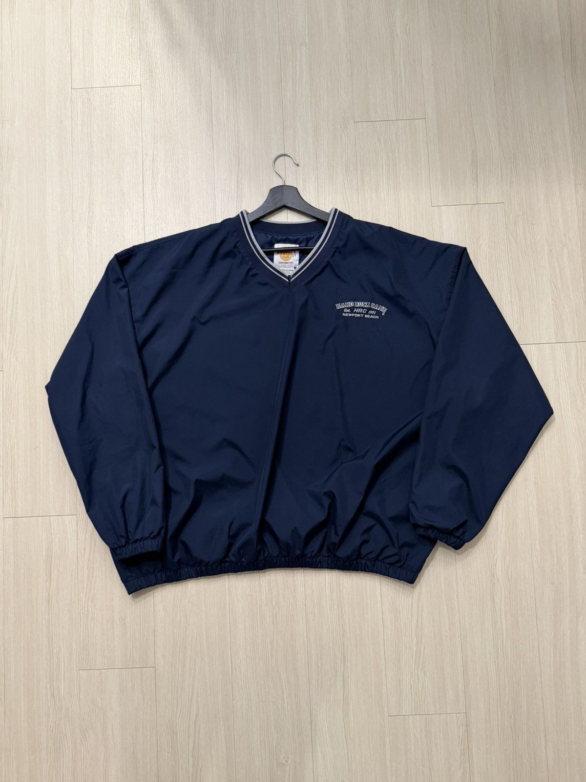Hard Rock Cafe Vintage Hard Rock Care Pullover Windbreaker Sweater Size US XXL / EU 58 / 5 - 1 Thumbnail
