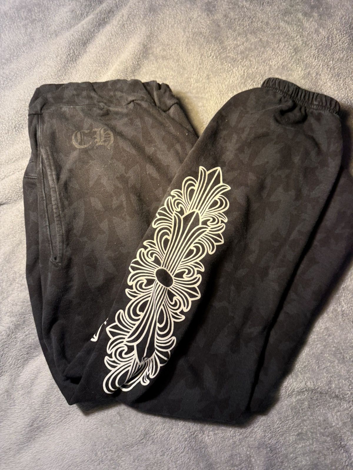 Chrome Hearts Chrome Hearts Cemetery Sweatpants Size L Size US 33 - 1 Thumbnail