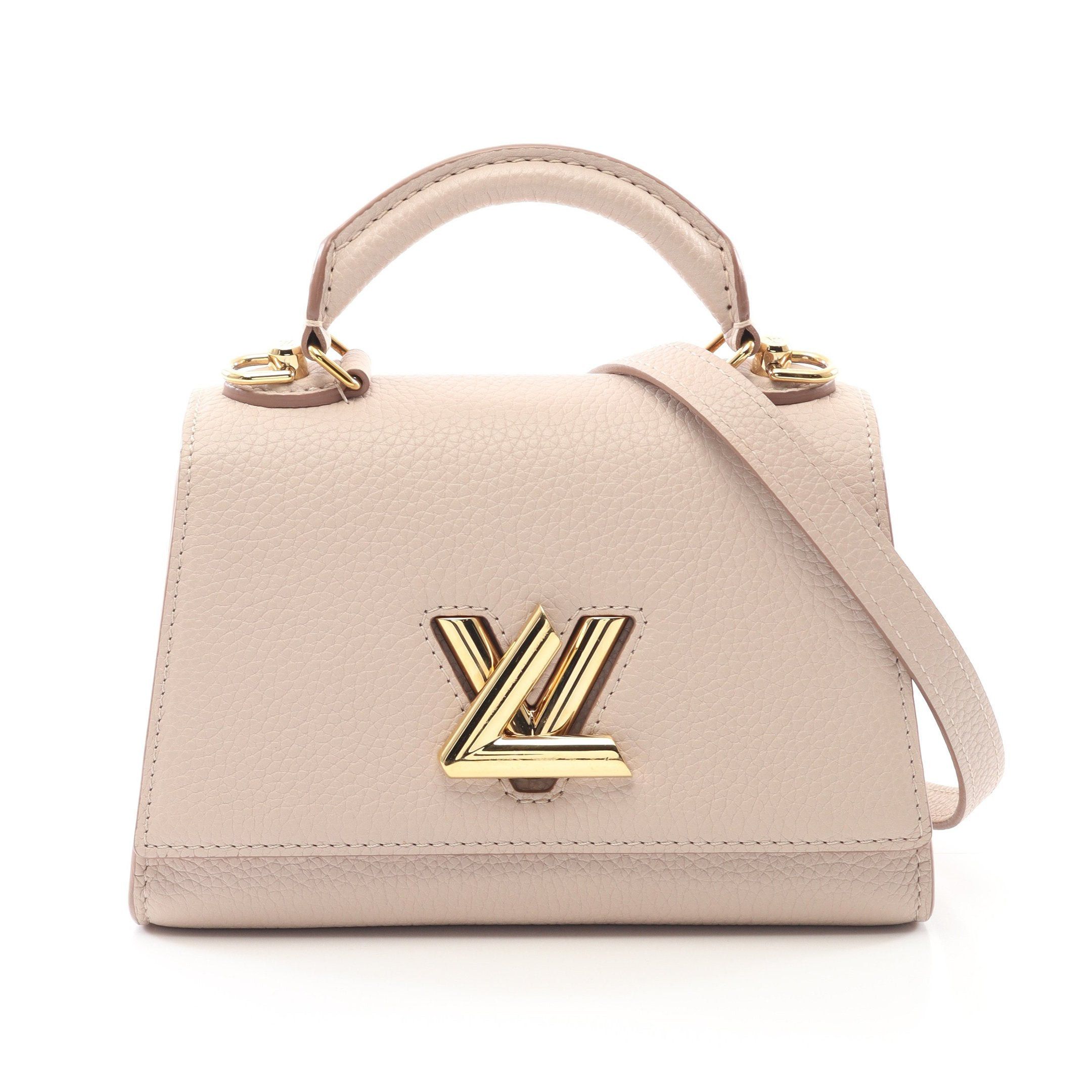 Louis Vuitton Louis Vuitton Twist One Handle Bb Greige Handbag Leather Gray Beige Size ONE SIZE - 1 Thumbnail