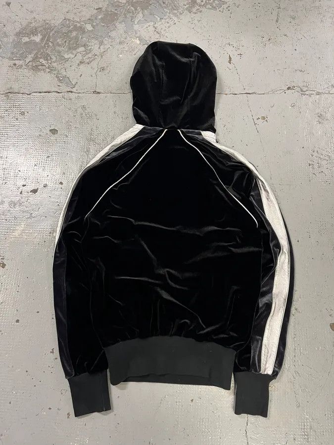 Dolce & Gabbana AW2007 Dolce & Gabbana Black Velvet Metallic Zip Hoodie Size S / US 4 / IT 40 - 7 Thumbnail