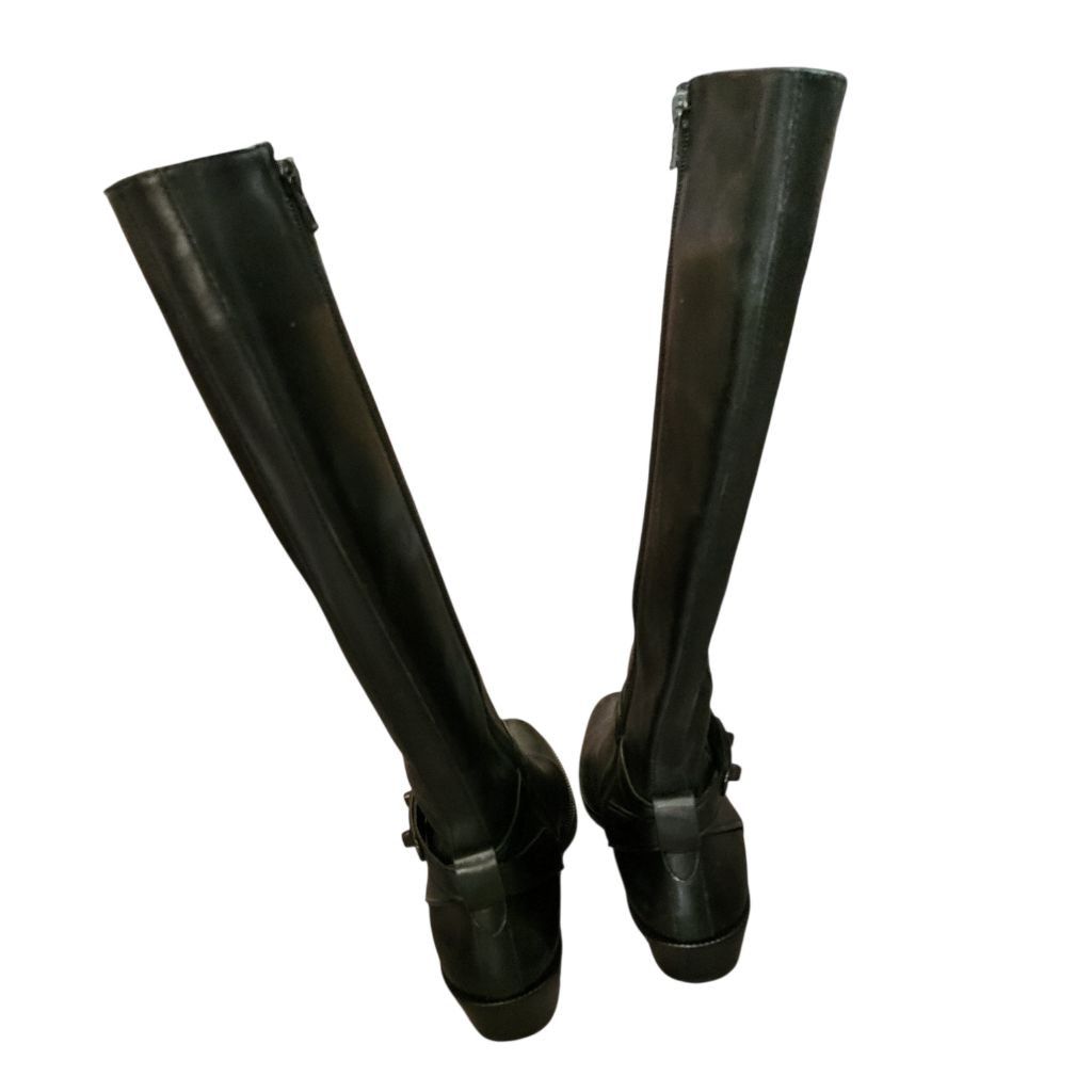 Coach Coach Womens Black Leather Heeled Boots Size 6 Size US 6 / IT 36 - 8 Thumbnail