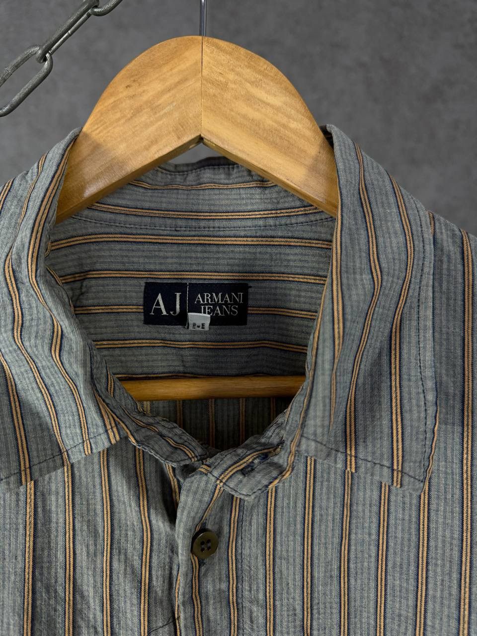 Armani Armani Jeans luxury vintage designer striped shirt Size US XL / EU 56 / 4 - 4 Thumbnail