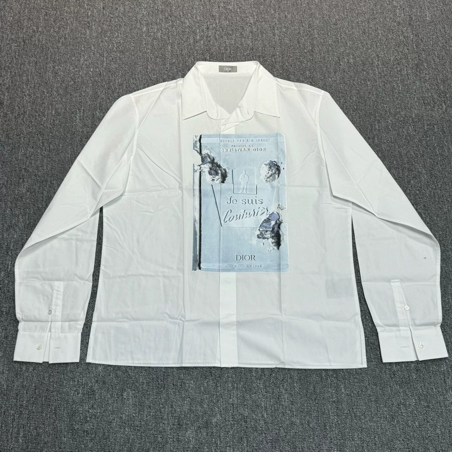 Dior Dior x Daniel Arsham White Long Sleeve Shirt Size US L / EU 52-54 / 3 - 1 Thumbnail