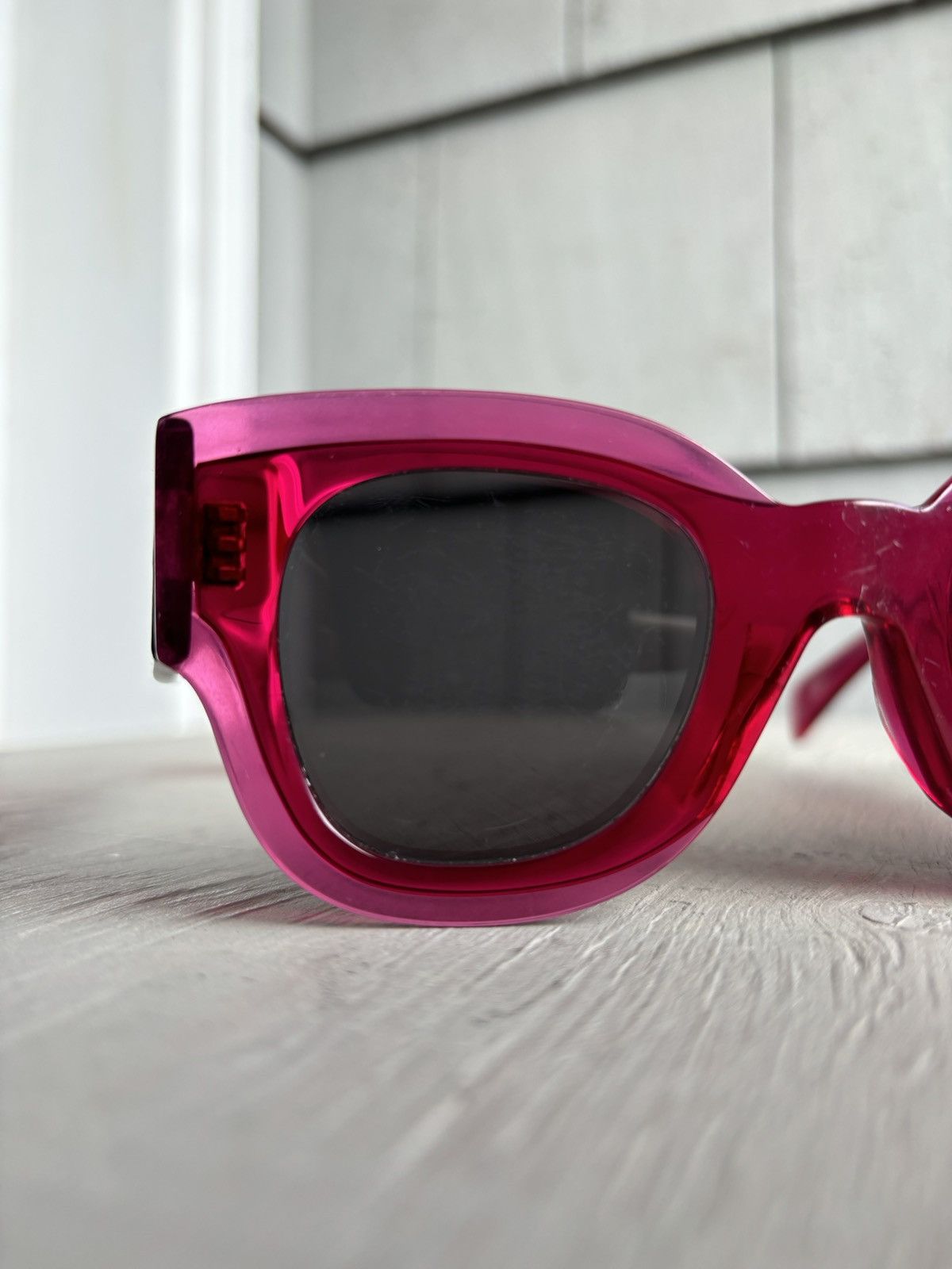Celine × Designer Celine Sunglasses CL 41446/S Oversized Wayfarer Pink Céline Size ONE SIZE - 9 Thumbnail