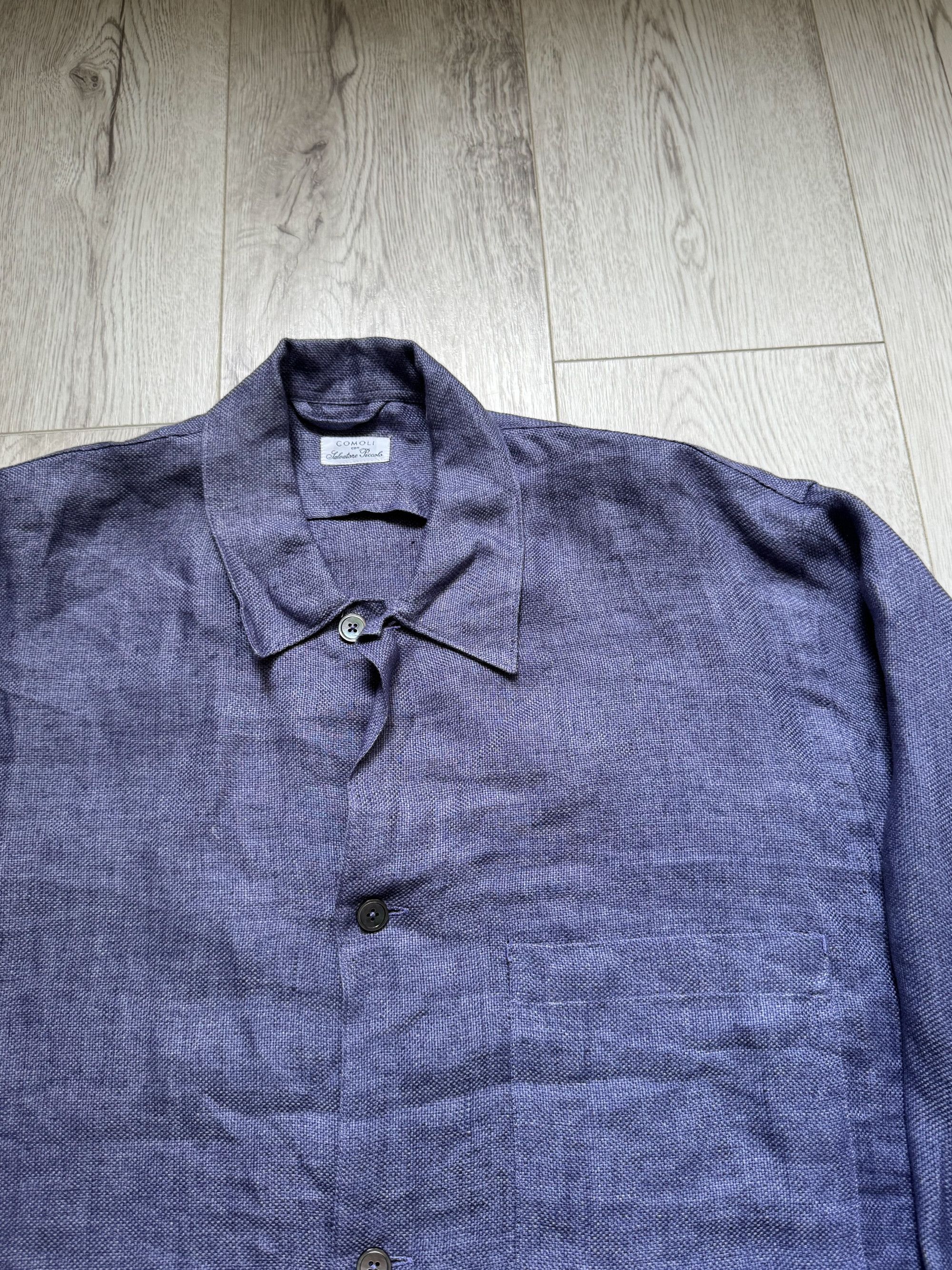 Comoli Comoli Japan 100% Linen Oversized Shirt Size 2 (46) - M Size US M / EU 48-50 / 2 - 5 Thumbnail