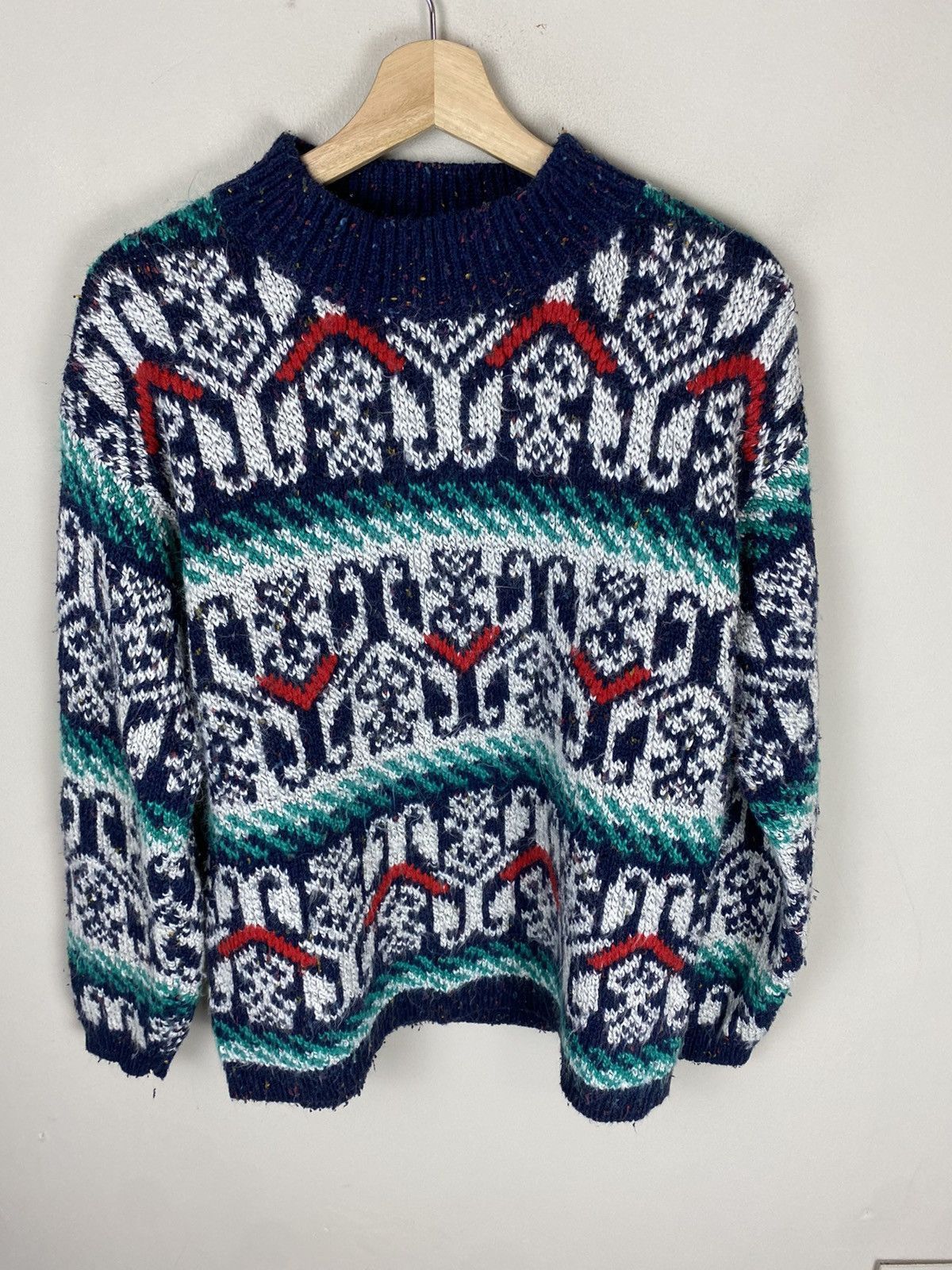 Vintage Vintage Hook Negatives Knit Sweater Size US S / EU 44-46 / 1 - 1 Thumbnail