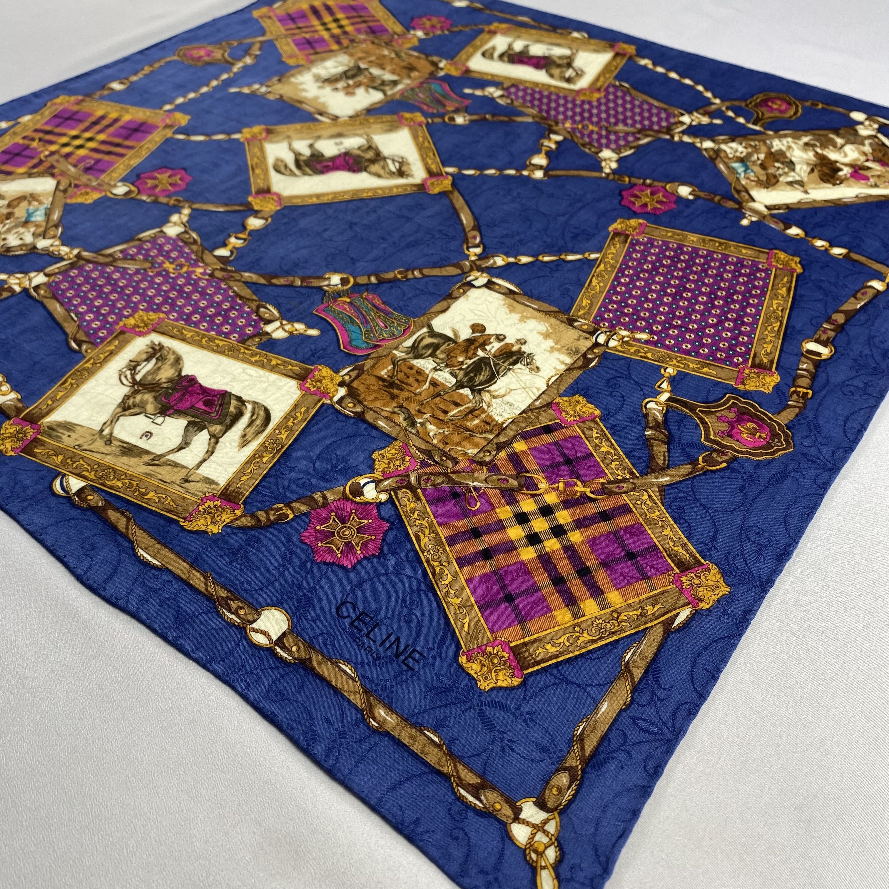 Celine × Vintage Celine Handkerchief / Neckerchief / Bandana-P1036 Size ONE SIZE - 2 Thumbnail