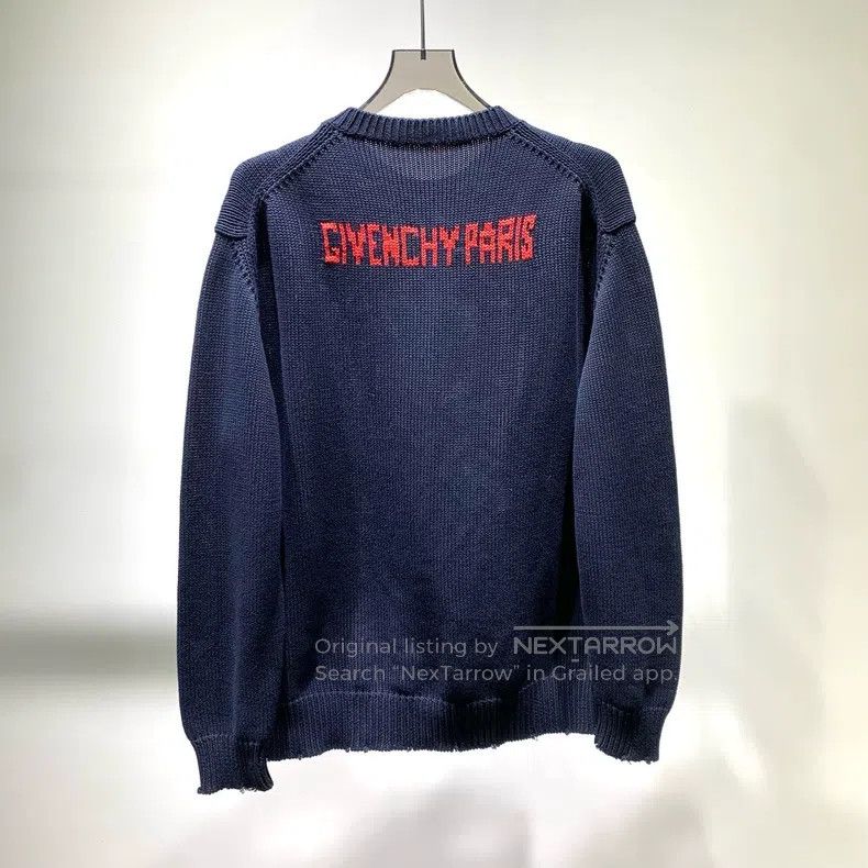 Givenchy Givenchy Logo Printed Round Neck Long Sleeve Sweater Size US XS / EU 42 / 0 - 5 Thumbnail