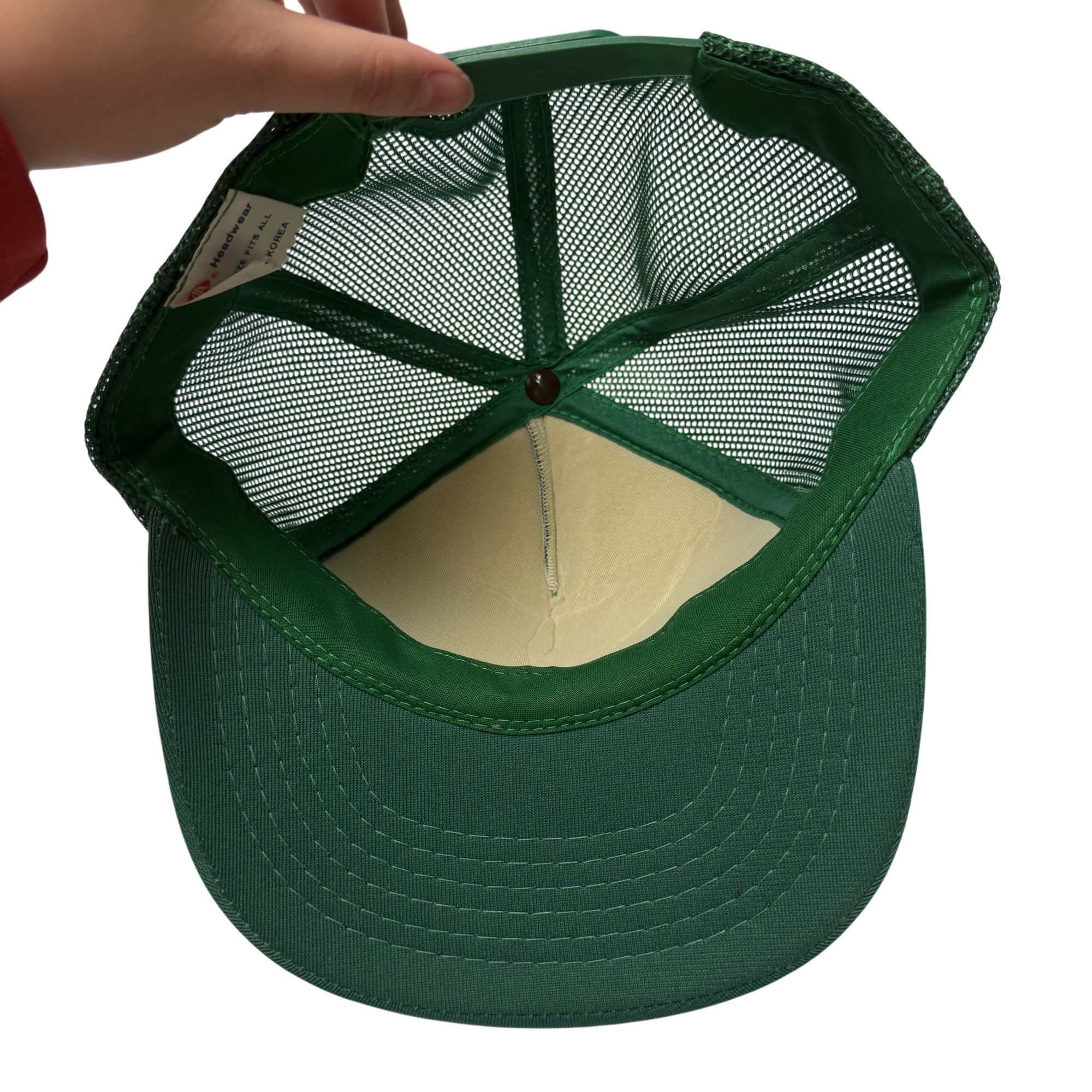 Other NOS New Vtg YoungAn Headwear ROUGHNECK Mesh Trucker Cap Size ONE SIZE - 2 Thumbnail