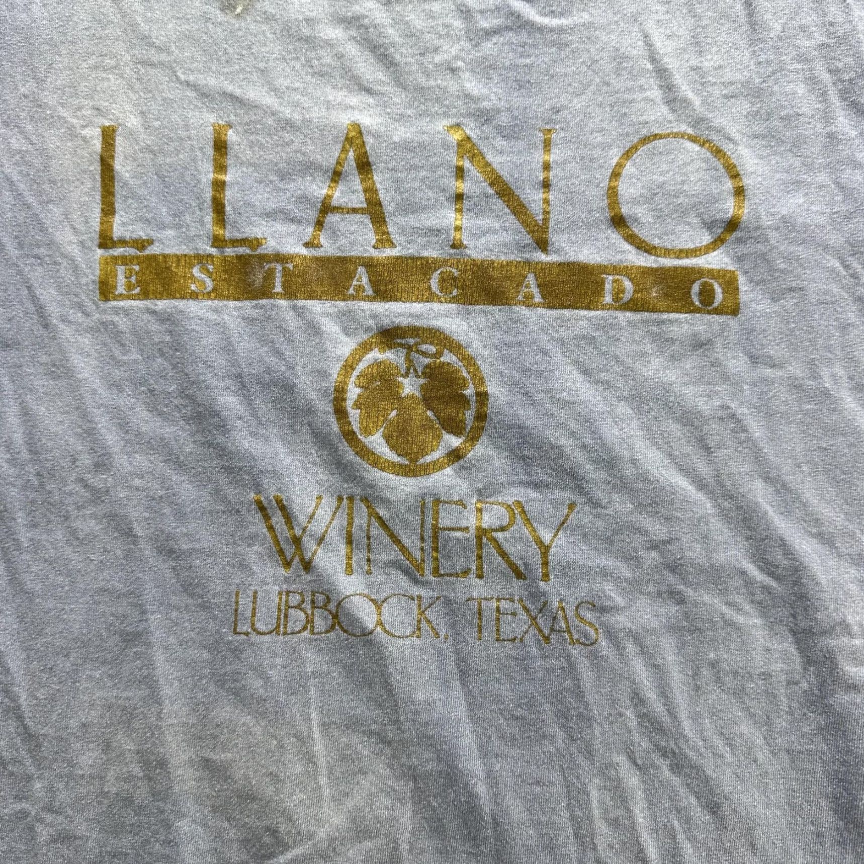 Vintage VINTAGE Llano Estacado Winery Shirt Mens Large Gray Graphic Texas Wine Promo 90s Size US L / EU 52-54 / 3 - 2 Thumbnail