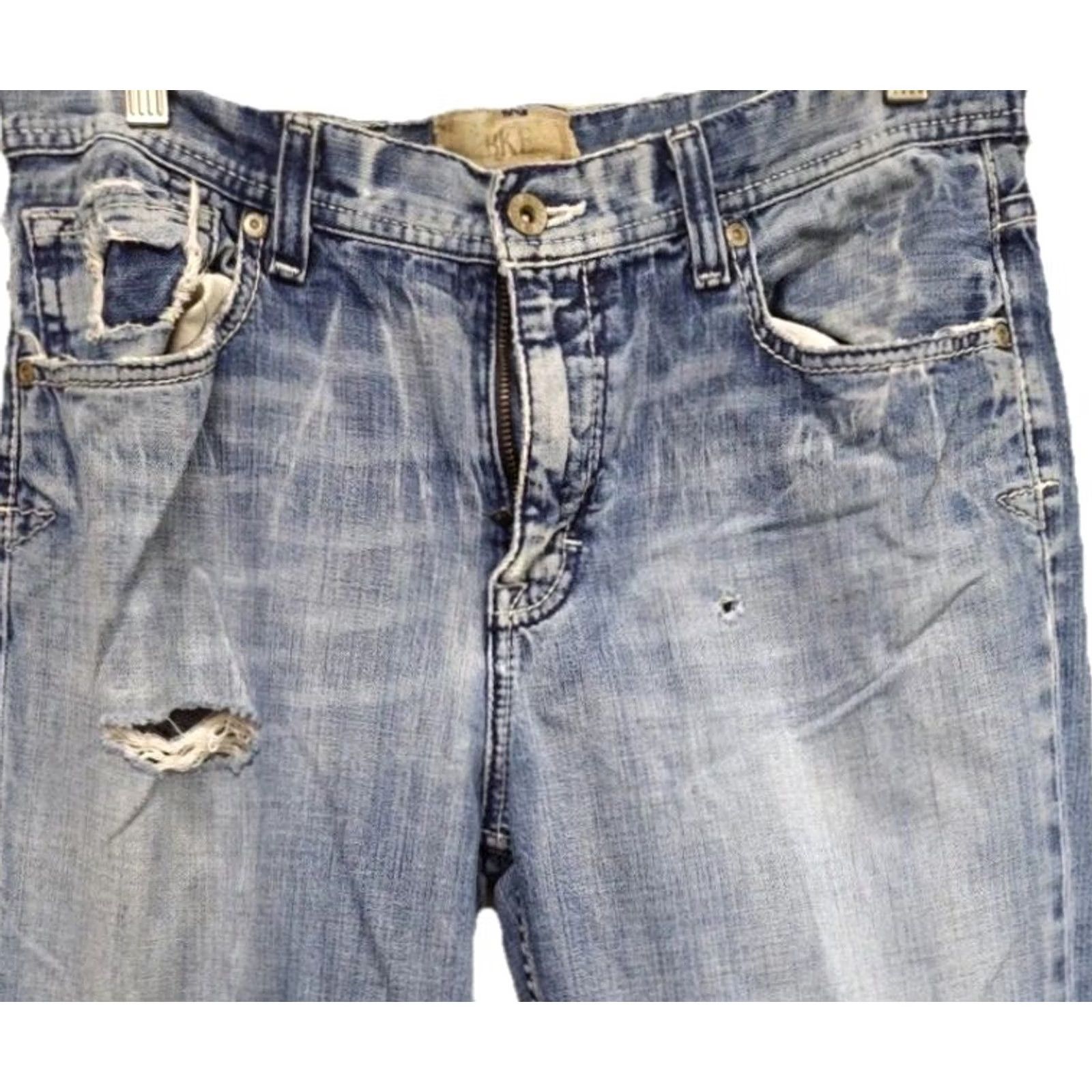 BKE BKE Women’s Jeans Bootcut Distressed Light Wash 12 Blue Women Mens Girls? Size 24" / US 00 / IT 34 - 2 Thumbnail
