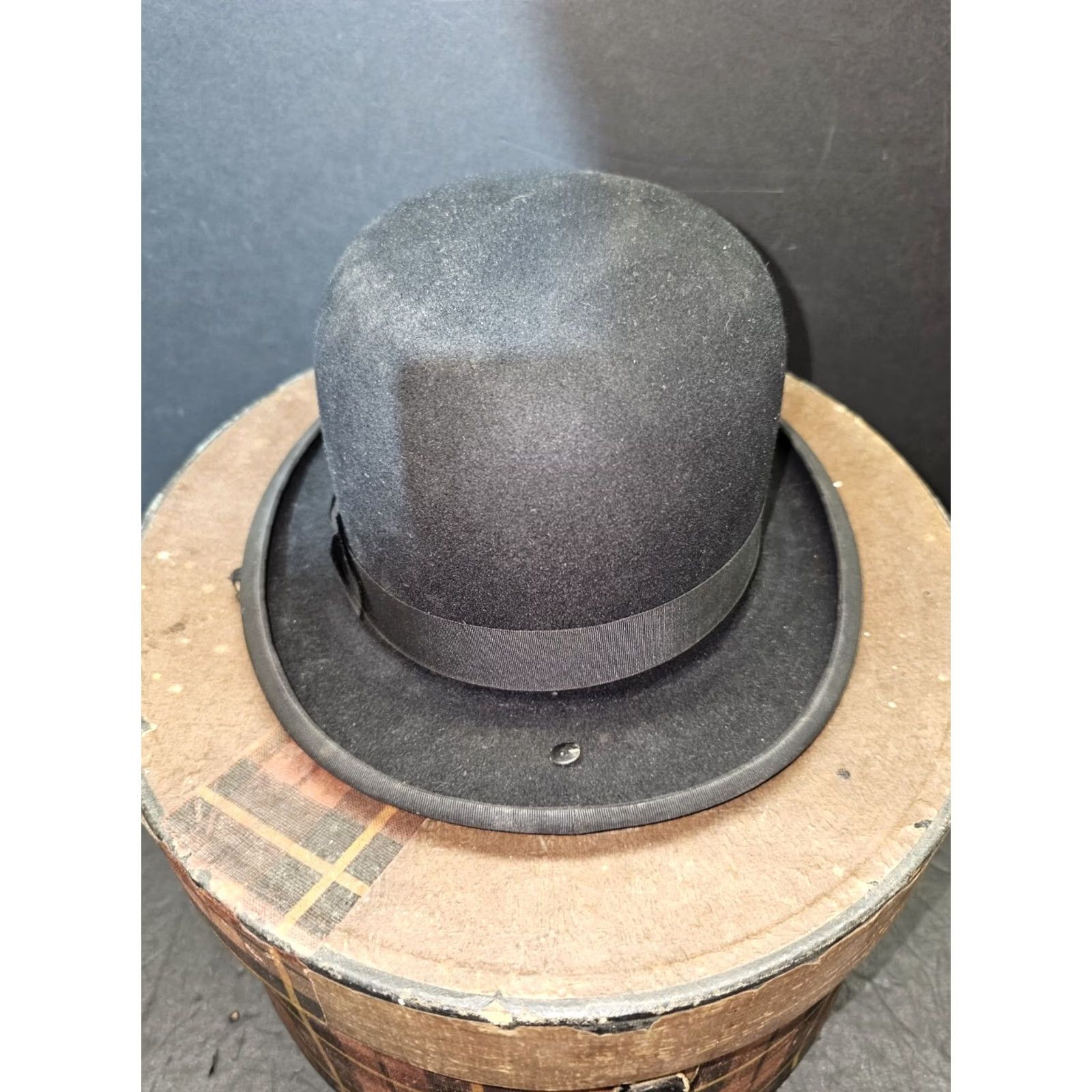 Brooks VINTAGE Herbert Johnson Derby Hat Exclusively for Brooks Bros. Size 7 Black 1900s Size ONE SIZE - 5 Thumbnail