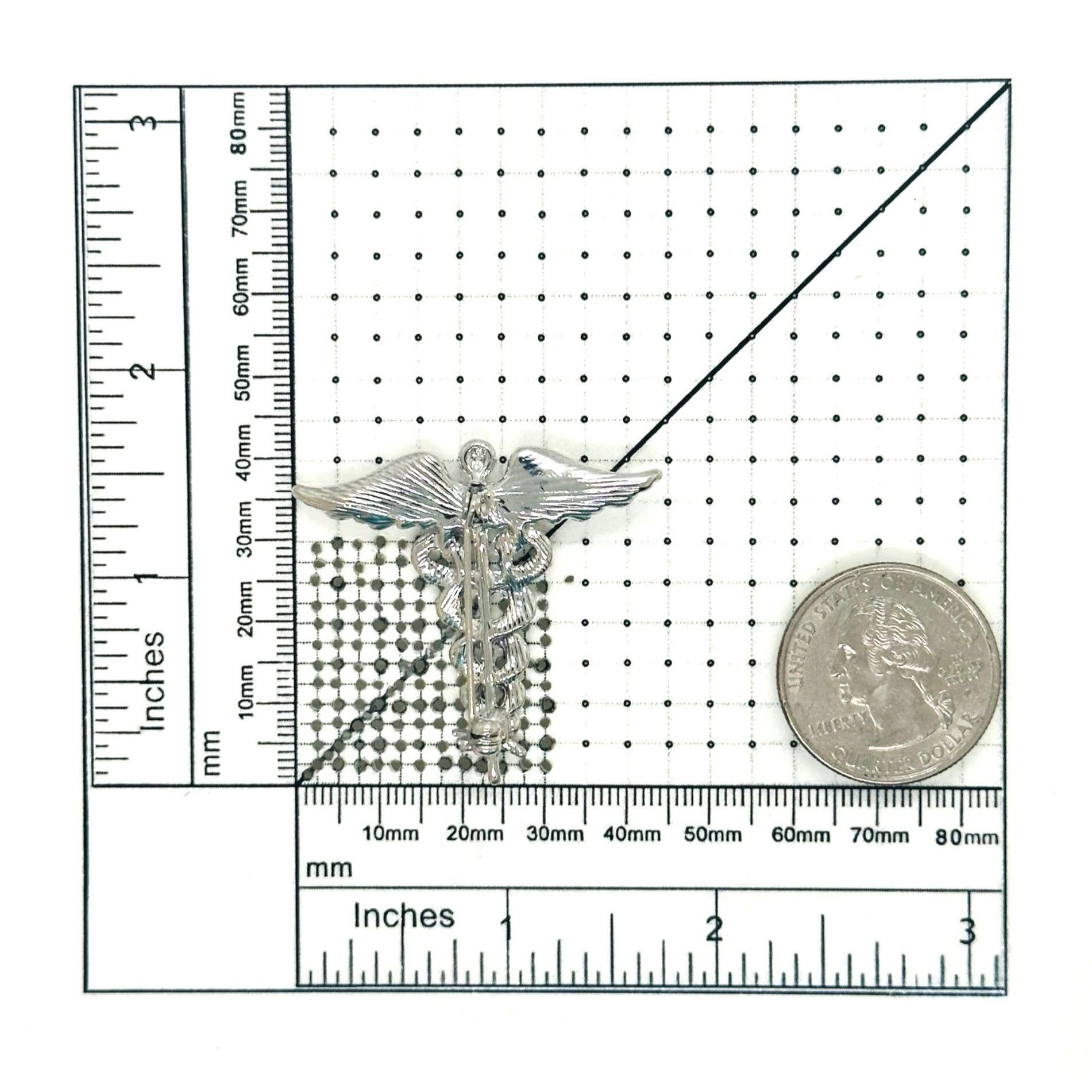 Other Pin Staff of Hermes Caduceus Medical Doctor Symbol Medicine Size ONE SIZE - 5 Thumbnail