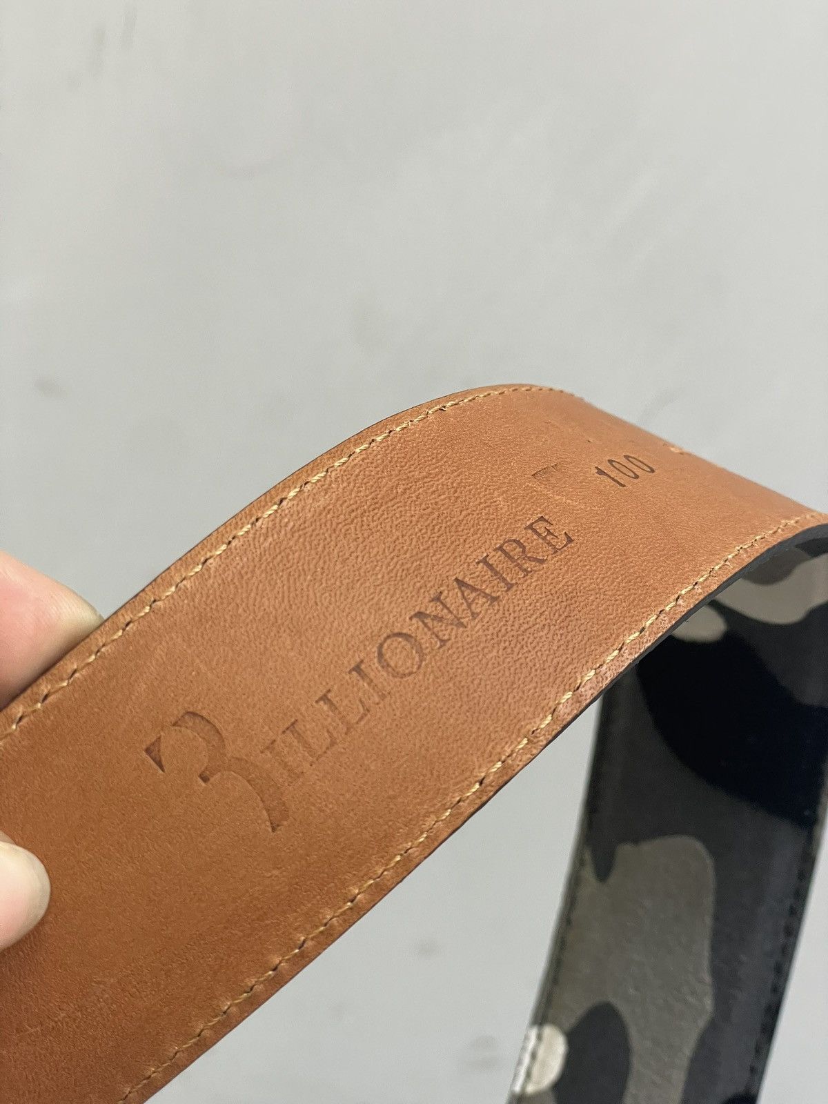 Billionaire Couture Rare leather billionaire cuture leather camo belt Size ONE SIZE - 9 Thumbnail