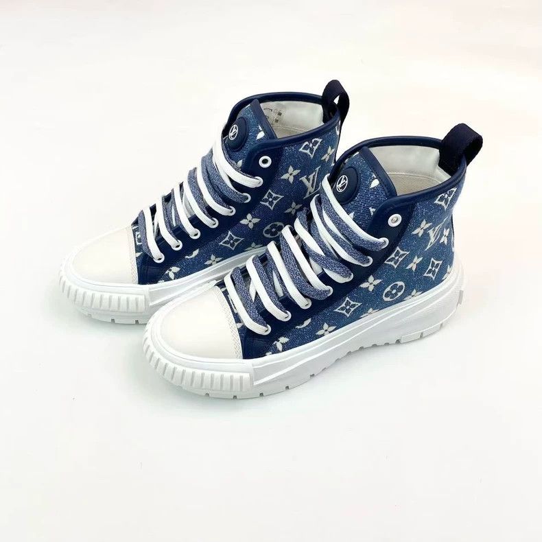 Louis Vuitton Louis Vuitton Squad Old Flower Full Print High Top Canvas Size US 7 / IT 37 - 1 Thumbnail