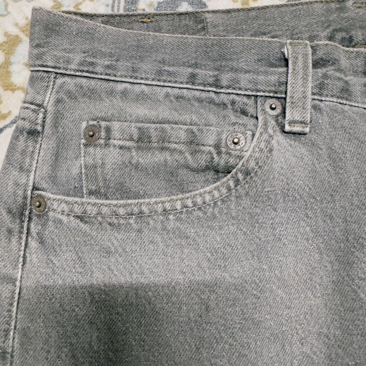 Levi's Vintage 90s Levis 501 Grey Charcoal Jeans Helmut Lang Size US 32 / EU 48 - 4 Thumbnail
