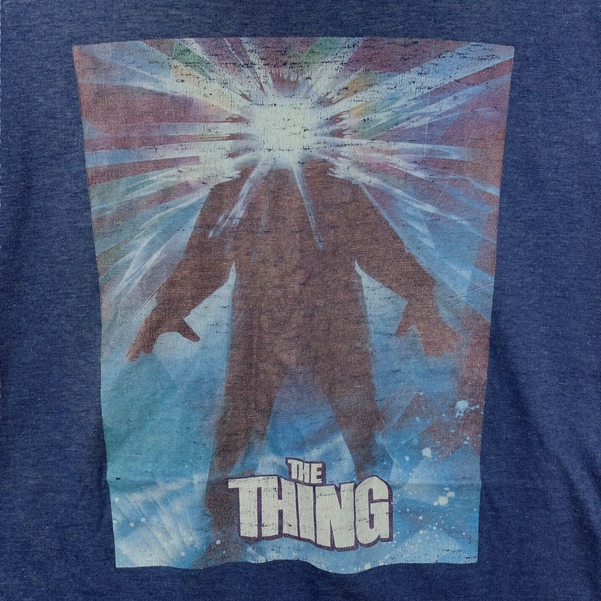 Sci-Fi Fantasy × Vintage Vintage 80's THE THING Sci-Fi Horror Movie Promo Tee Shirt Size US L / EU 52-54 / 3 - 3 Thumbnail
