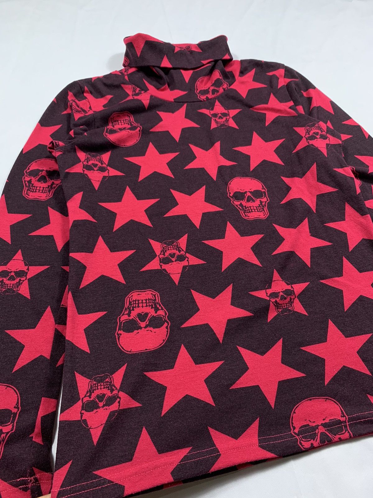 If Six Was Nine JAPANESE PUNK ROCK GRUNGE SKULL STAR LONG SLEVEE Size US M / EU 48-50 / 2 - 3 Thumbnail